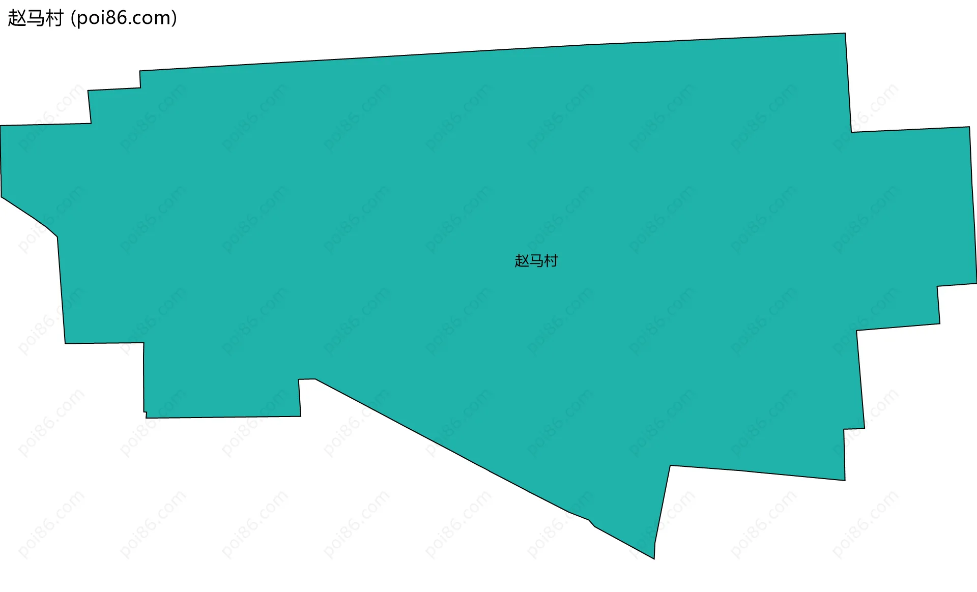 赵马村边界地图