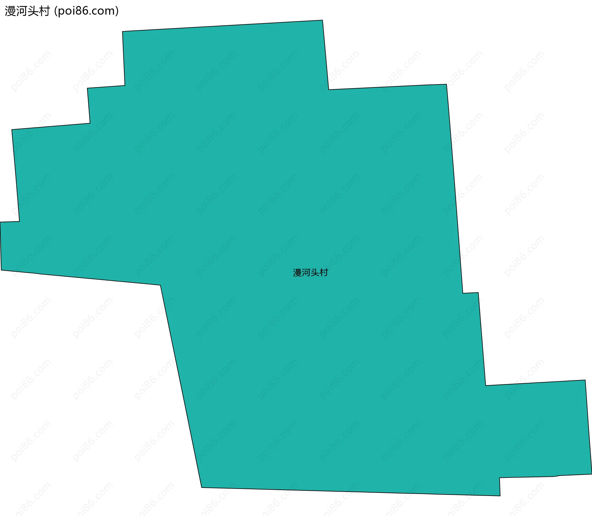 漫河头村边界地图