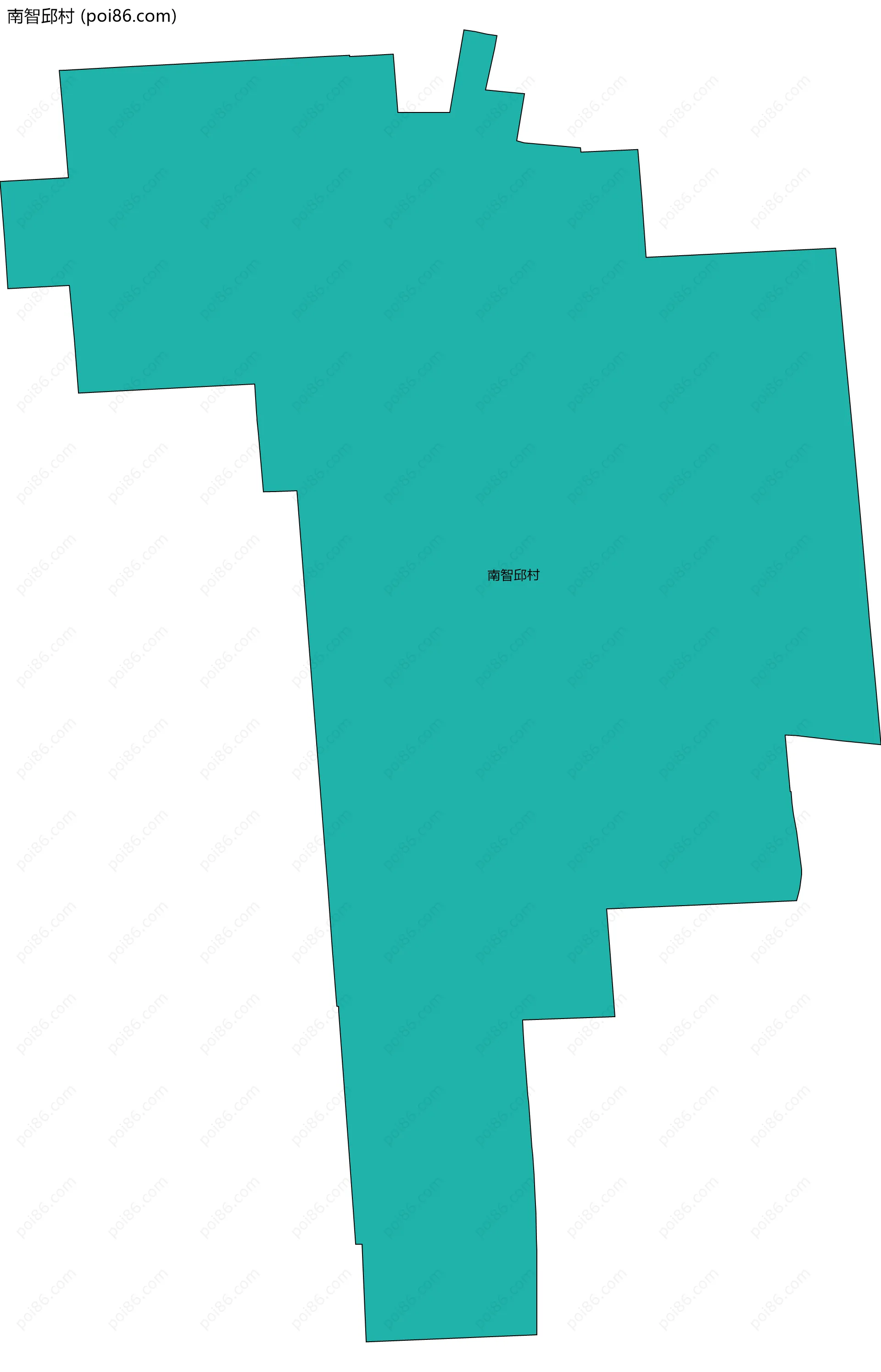 南智邱村边界地图