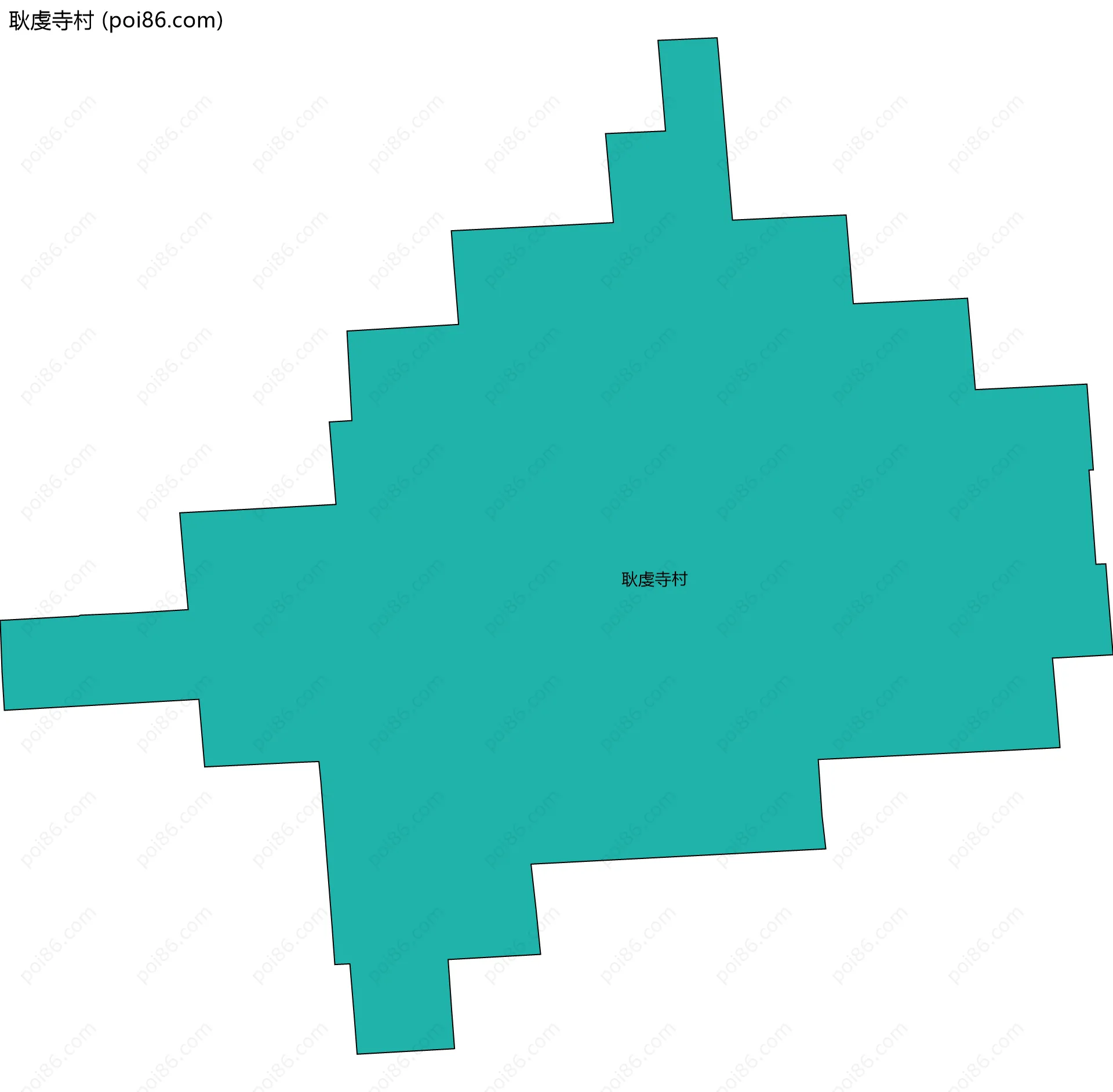 耿虔寺村边界地图
