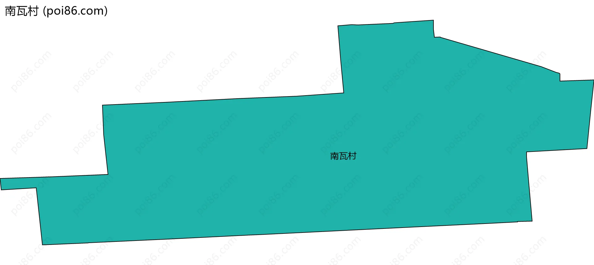 南瓦村边界地图