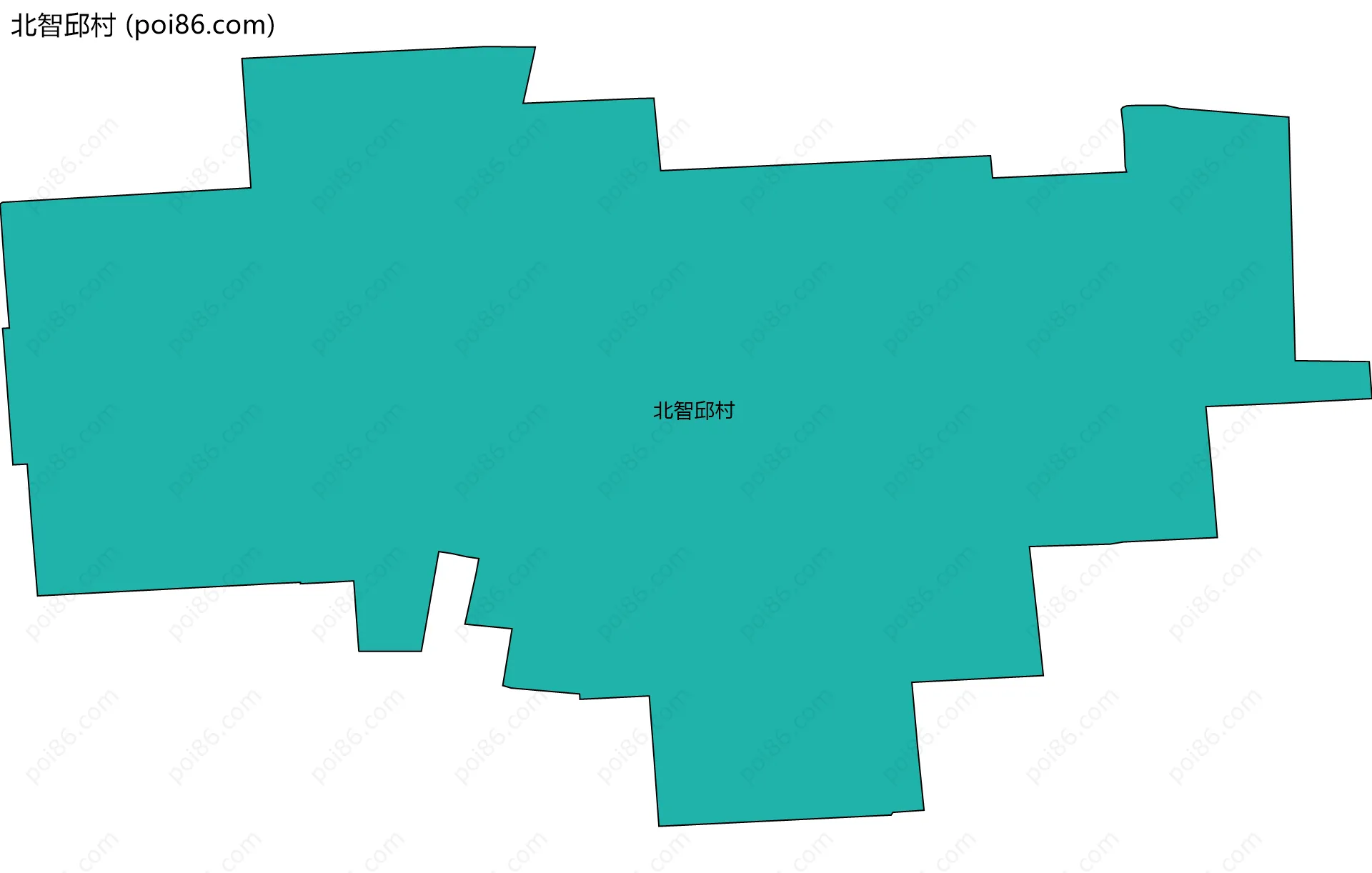 北智邱村边界地图