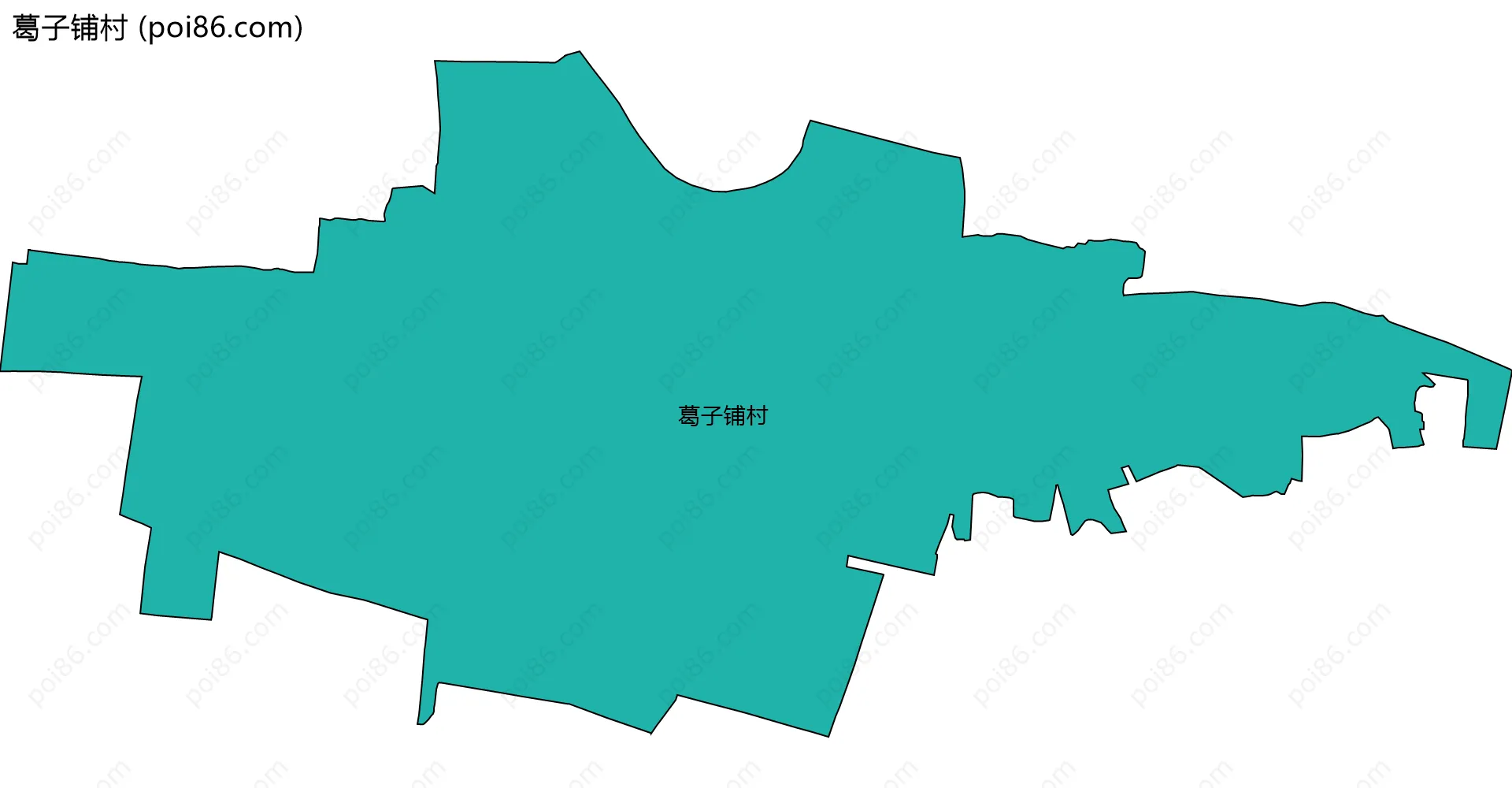 葛子铺村边界地图