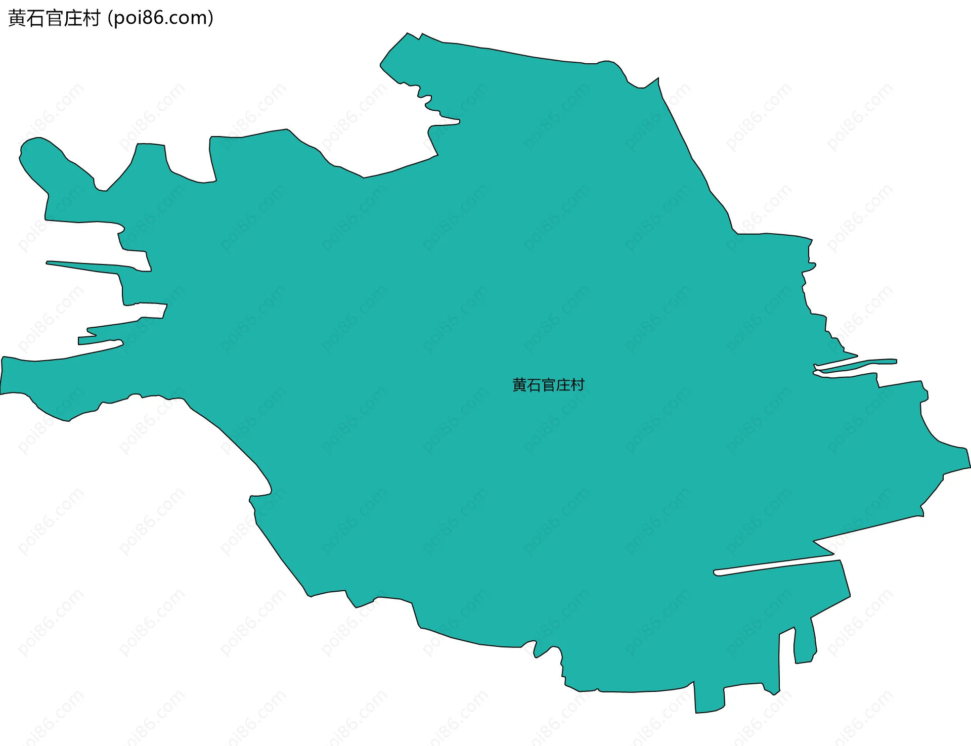 黄石官庄村边界地图