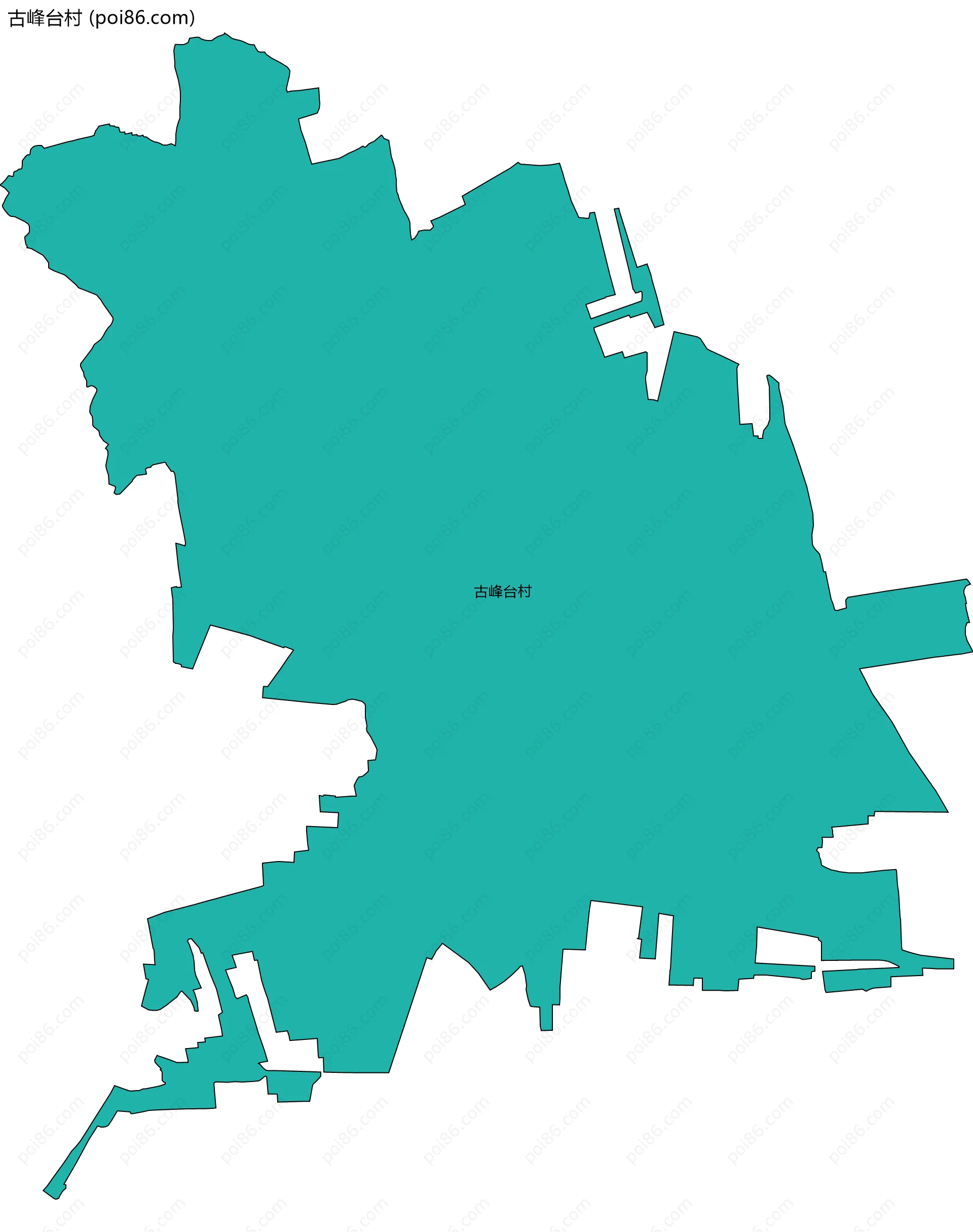 古峰台村边界地图