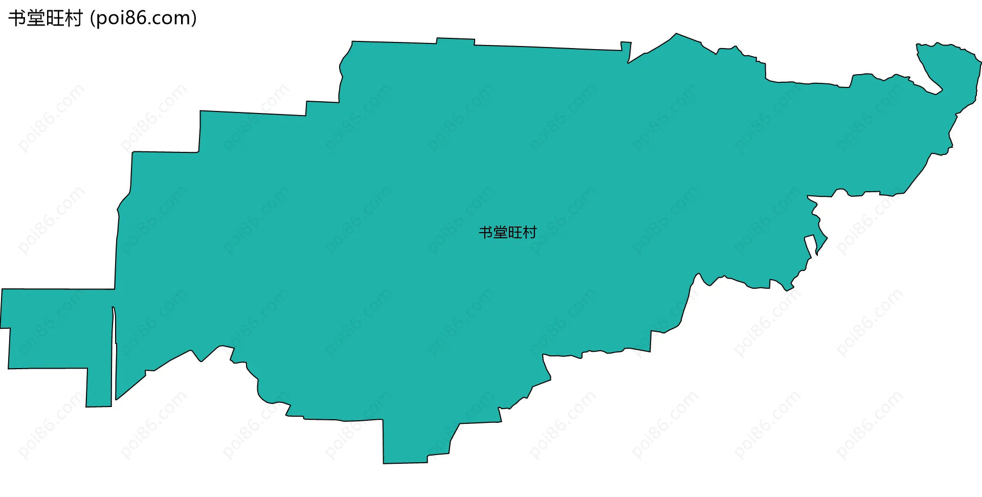 书堂旺村边界地图