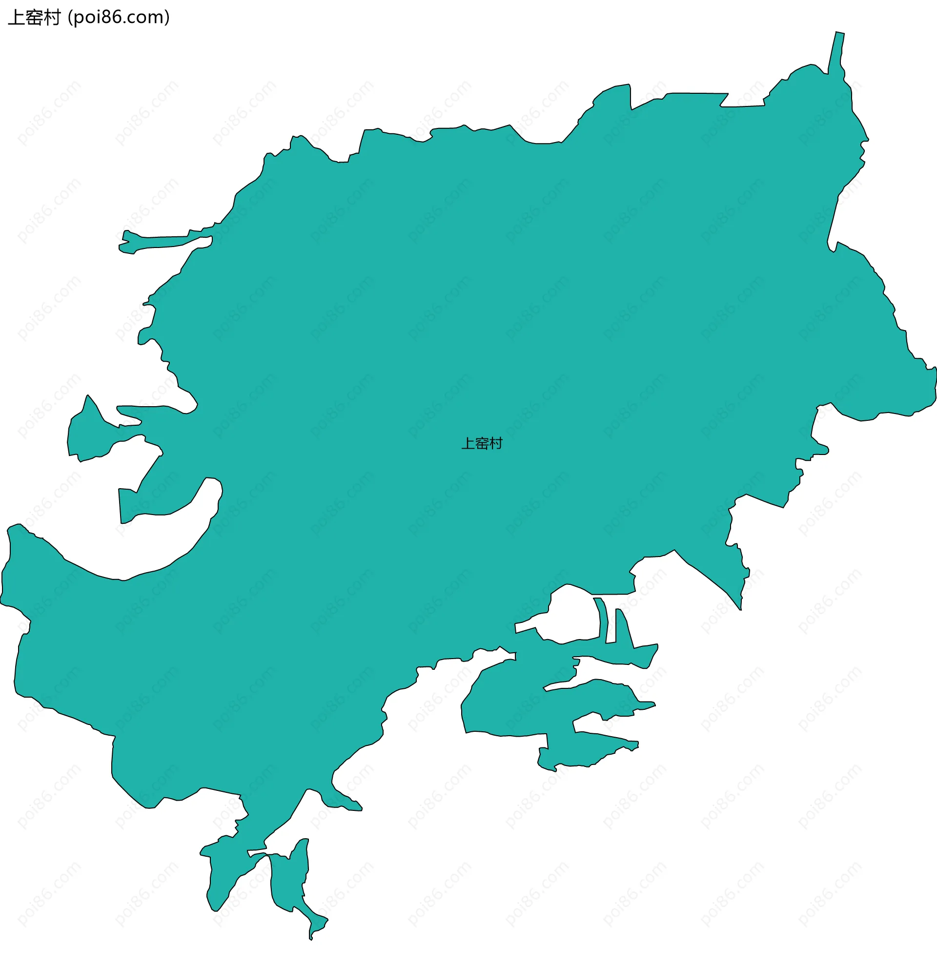 上窑村边界地图