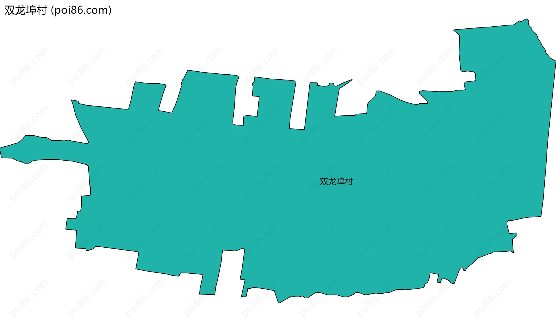 双龙埠村边界地图