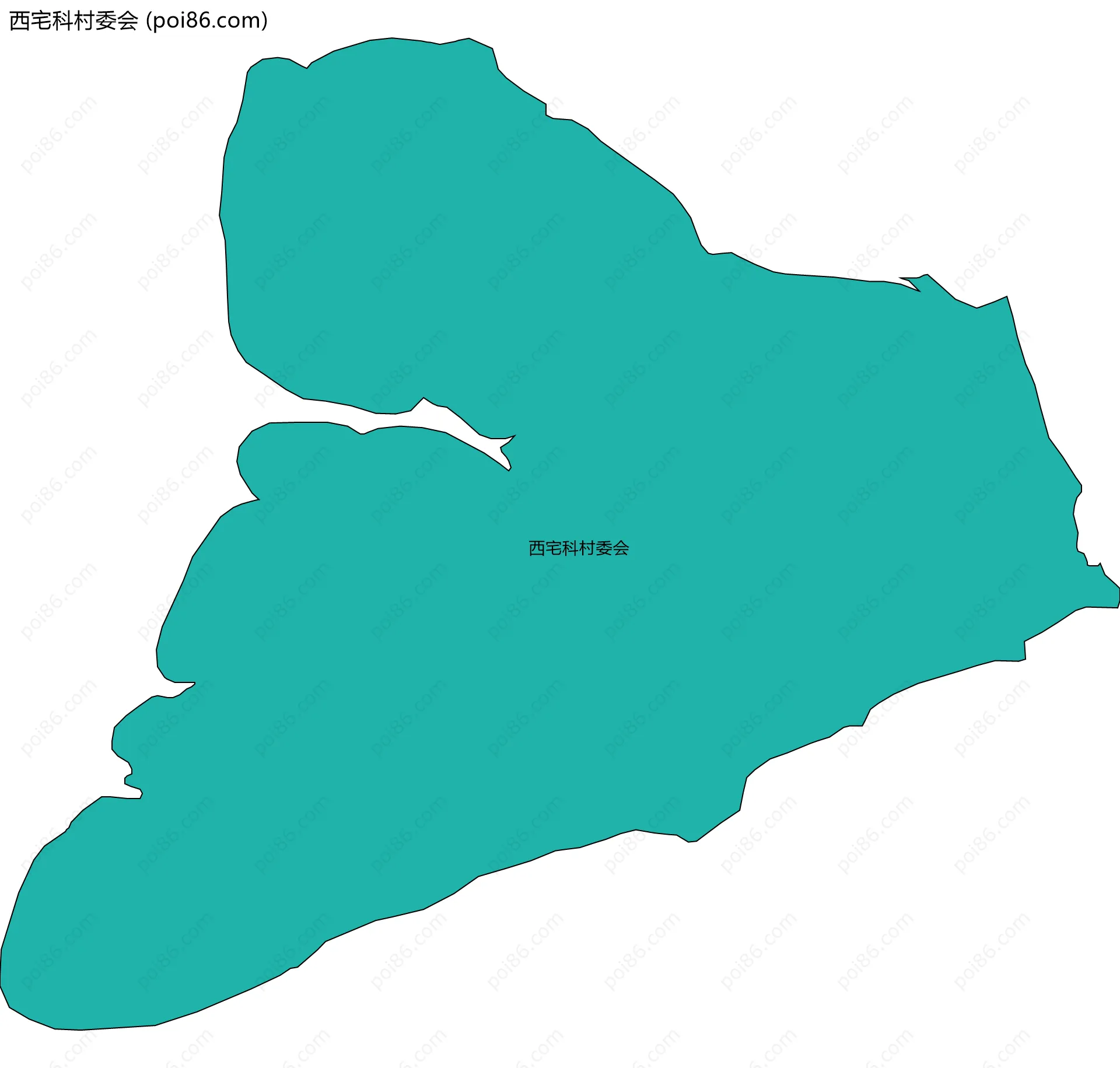 西宅科村委会边界地图
