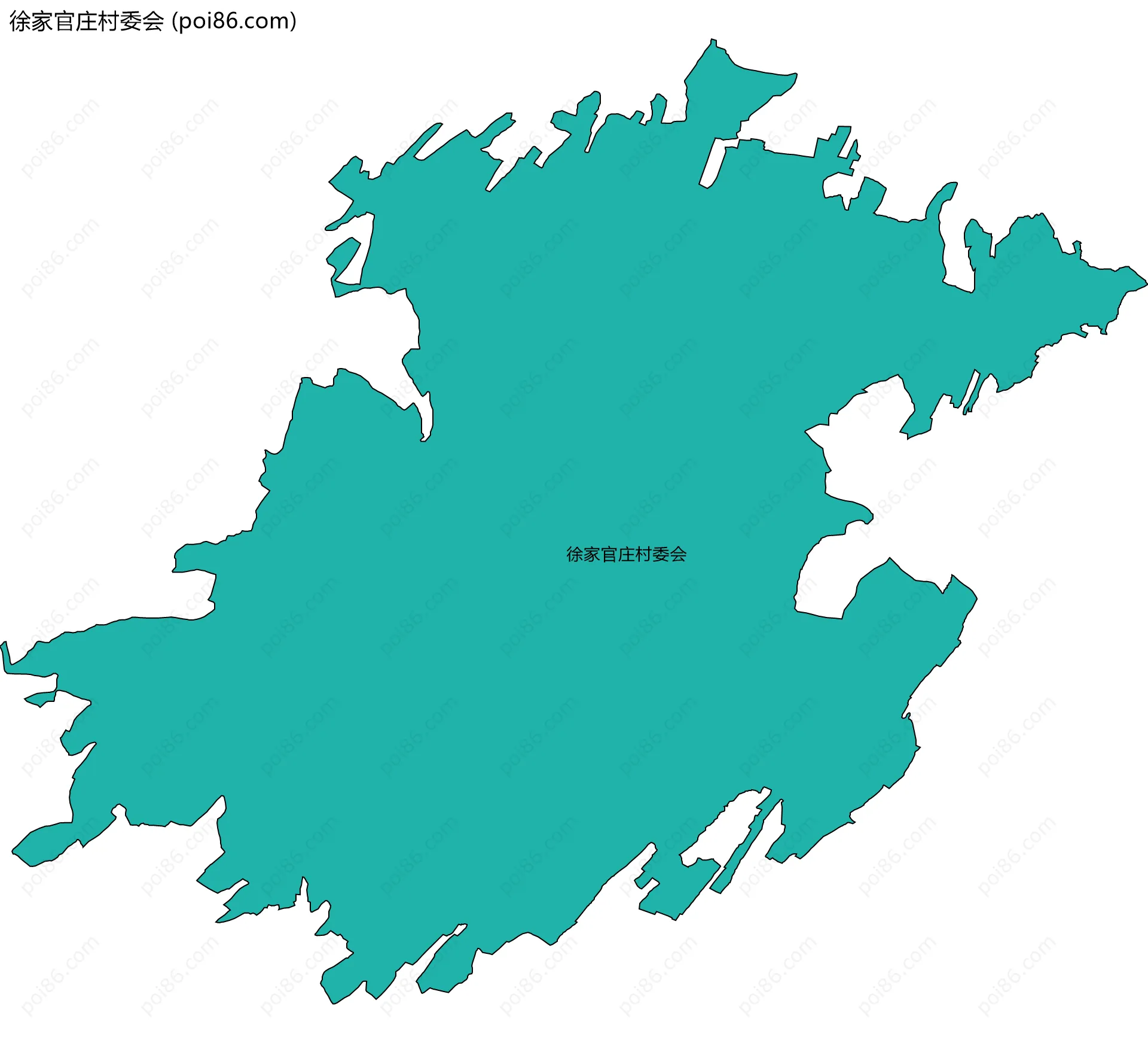 徐家官庄村委会边界地图