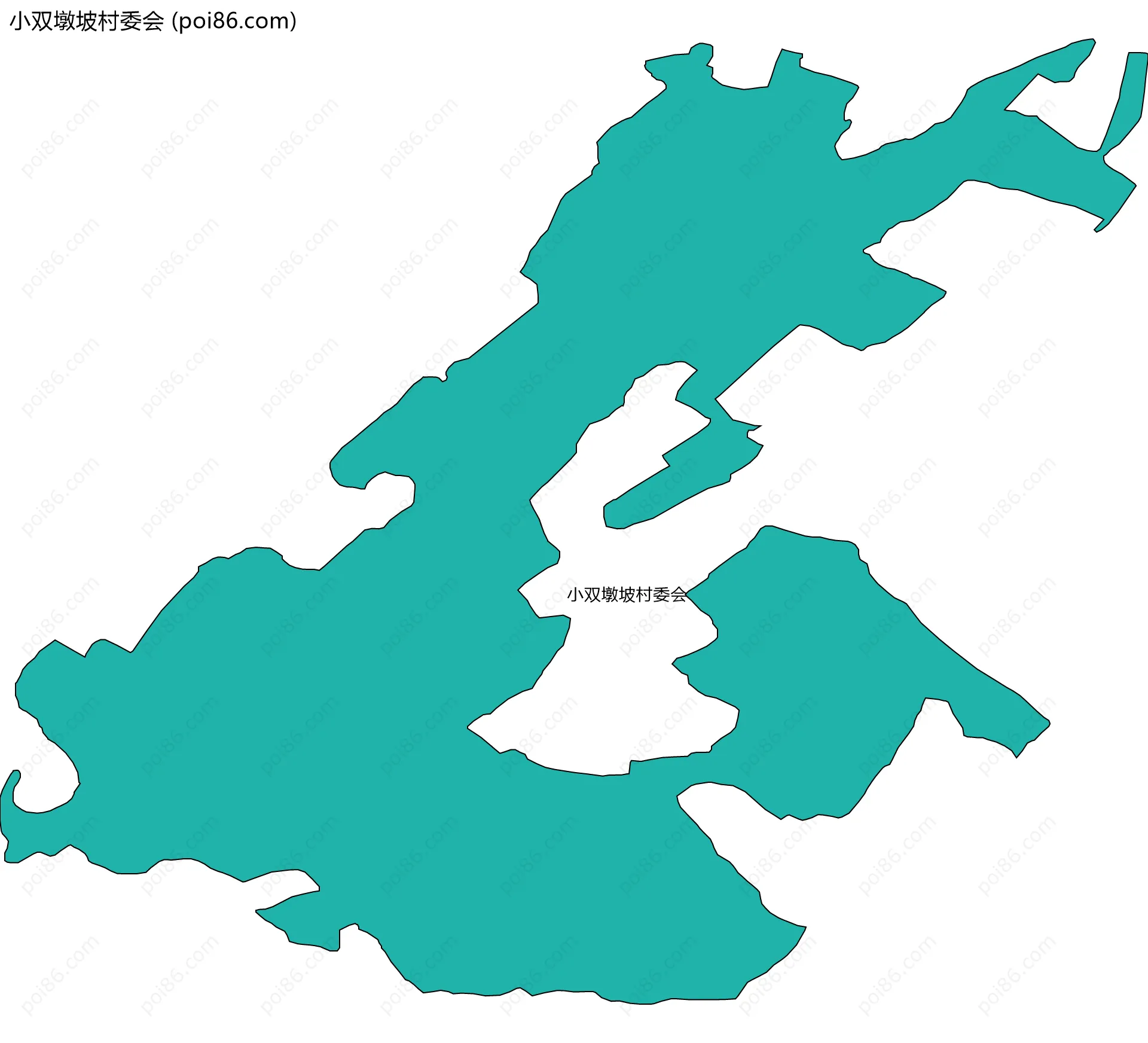 小双墩坡村委会边界地图