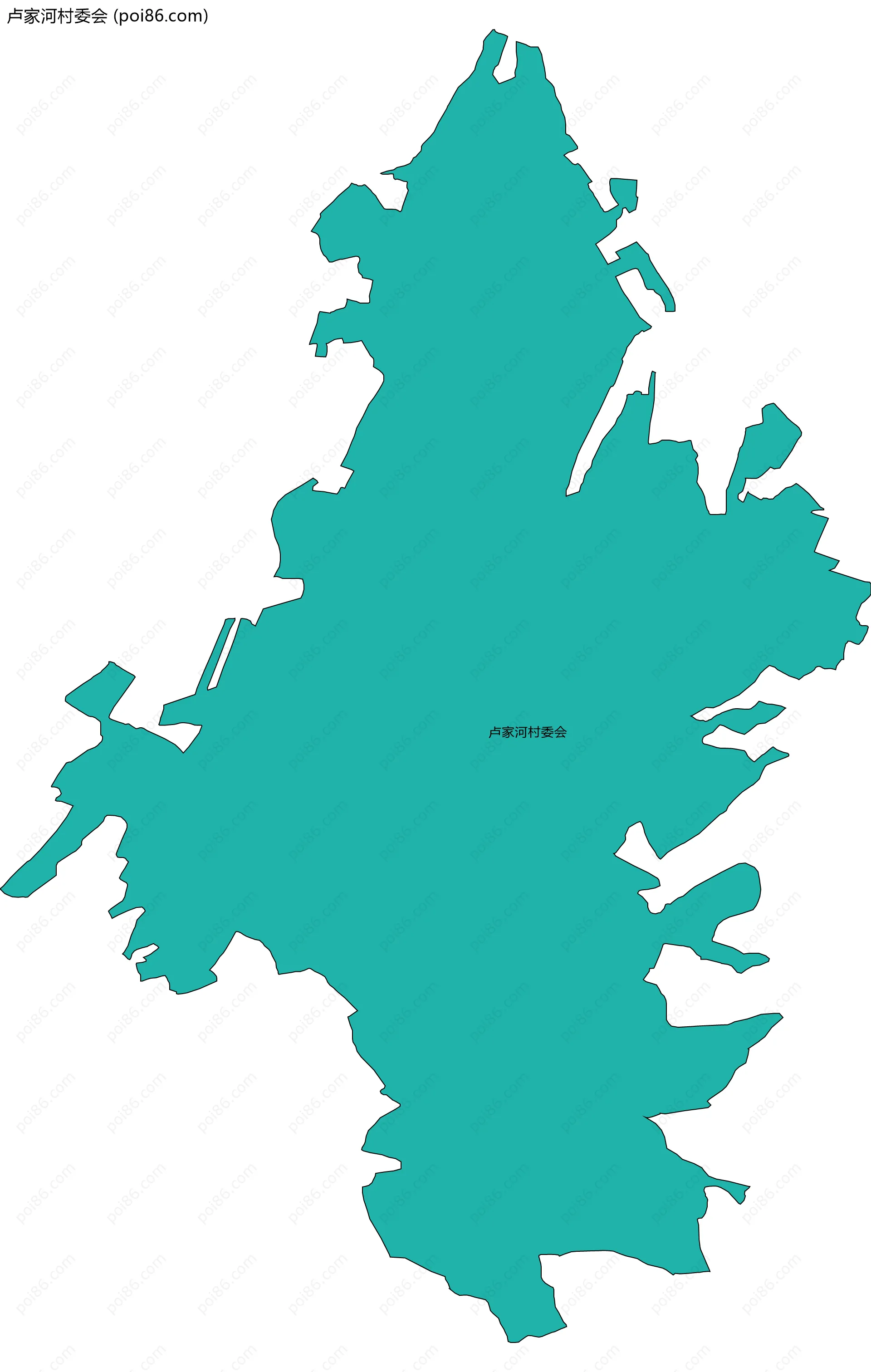 卢家河村委会边界地图