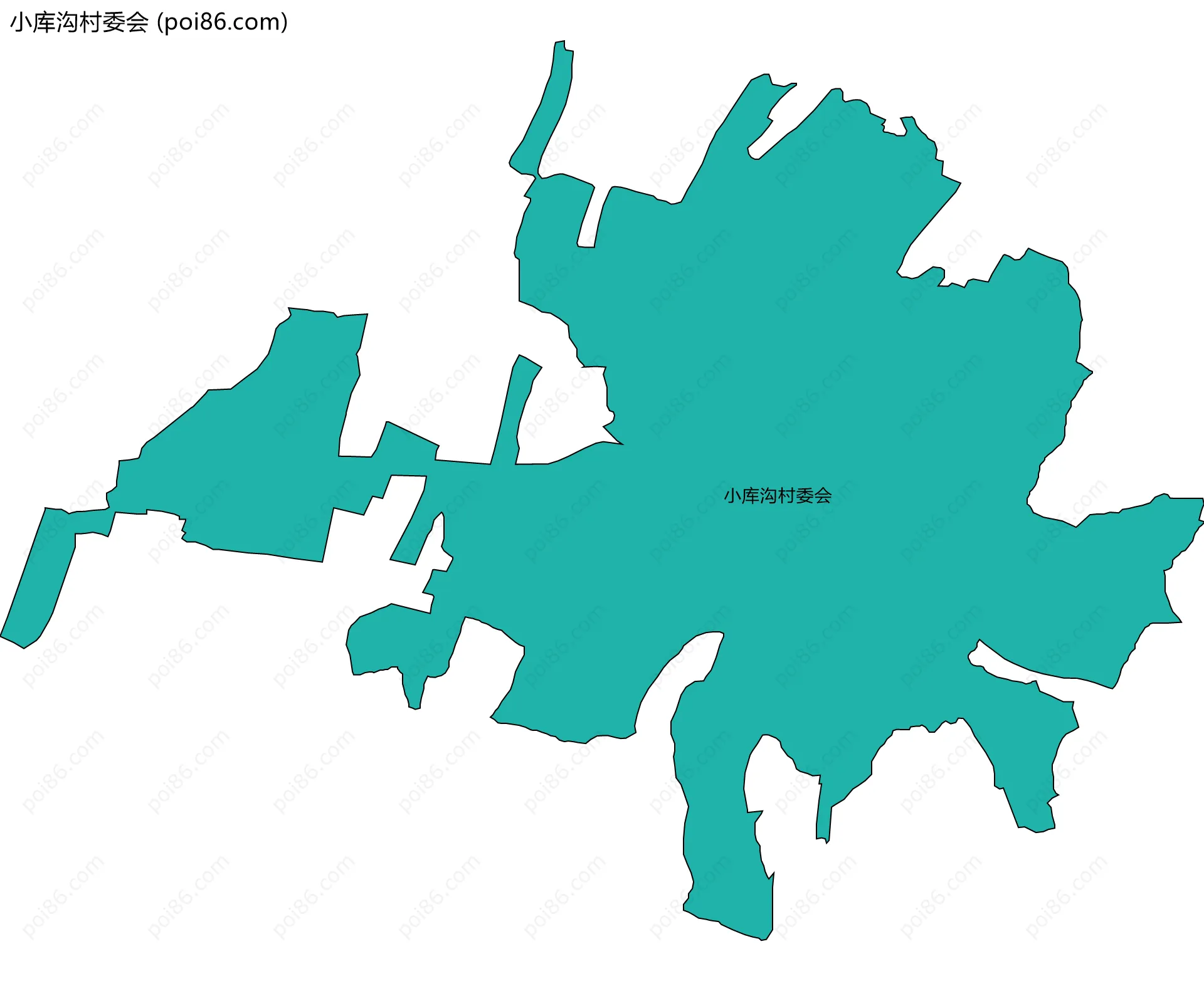 小库沟村委会边界地图