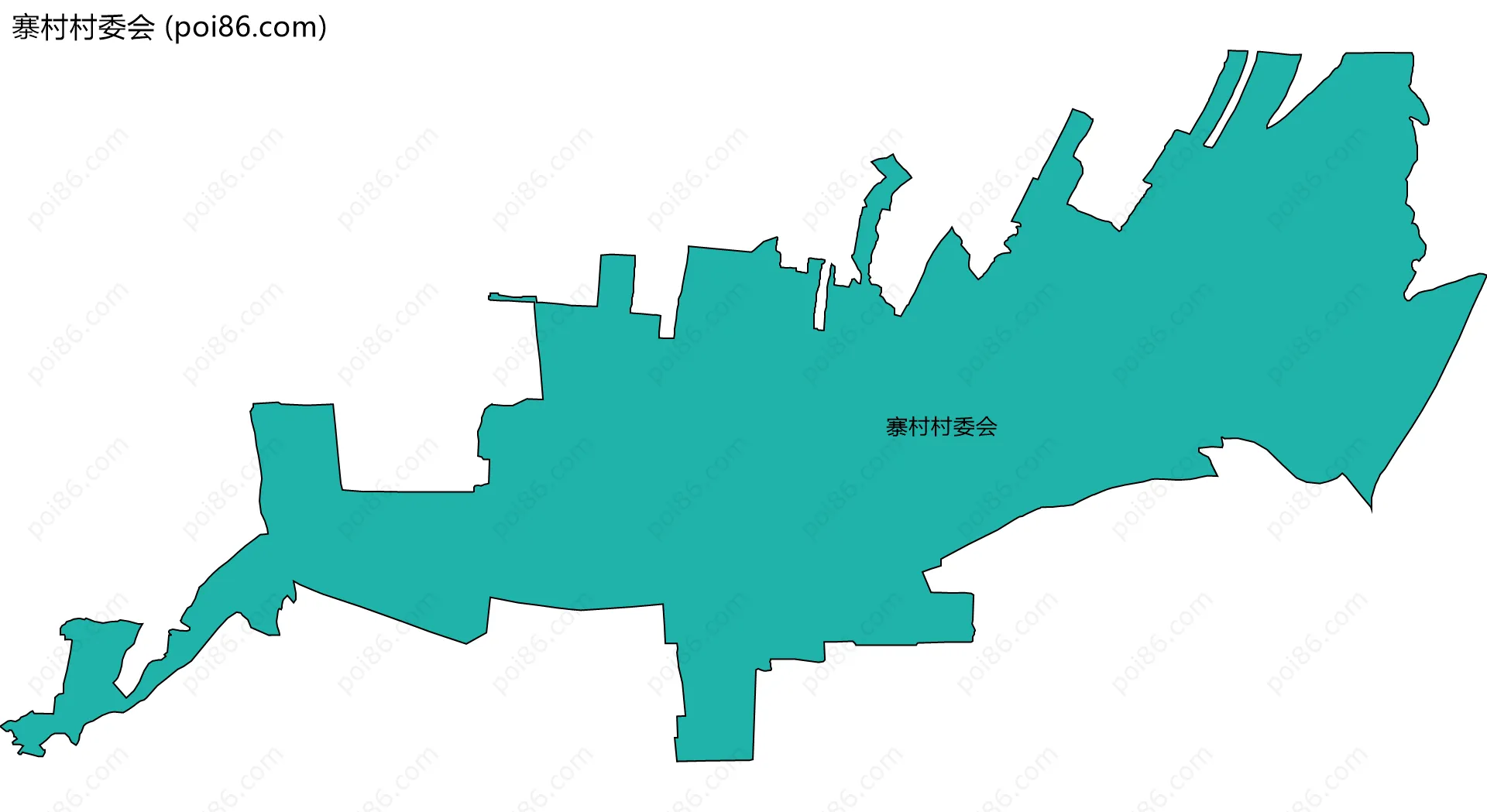 寨村村委会边界地图