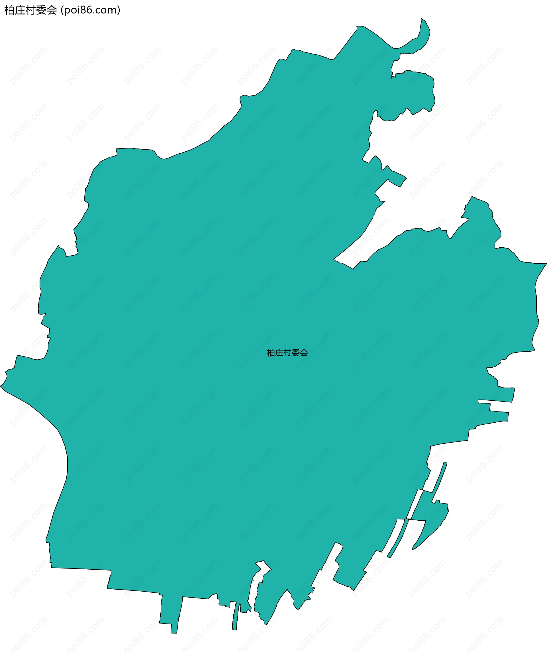 柏庄村委会边界地图