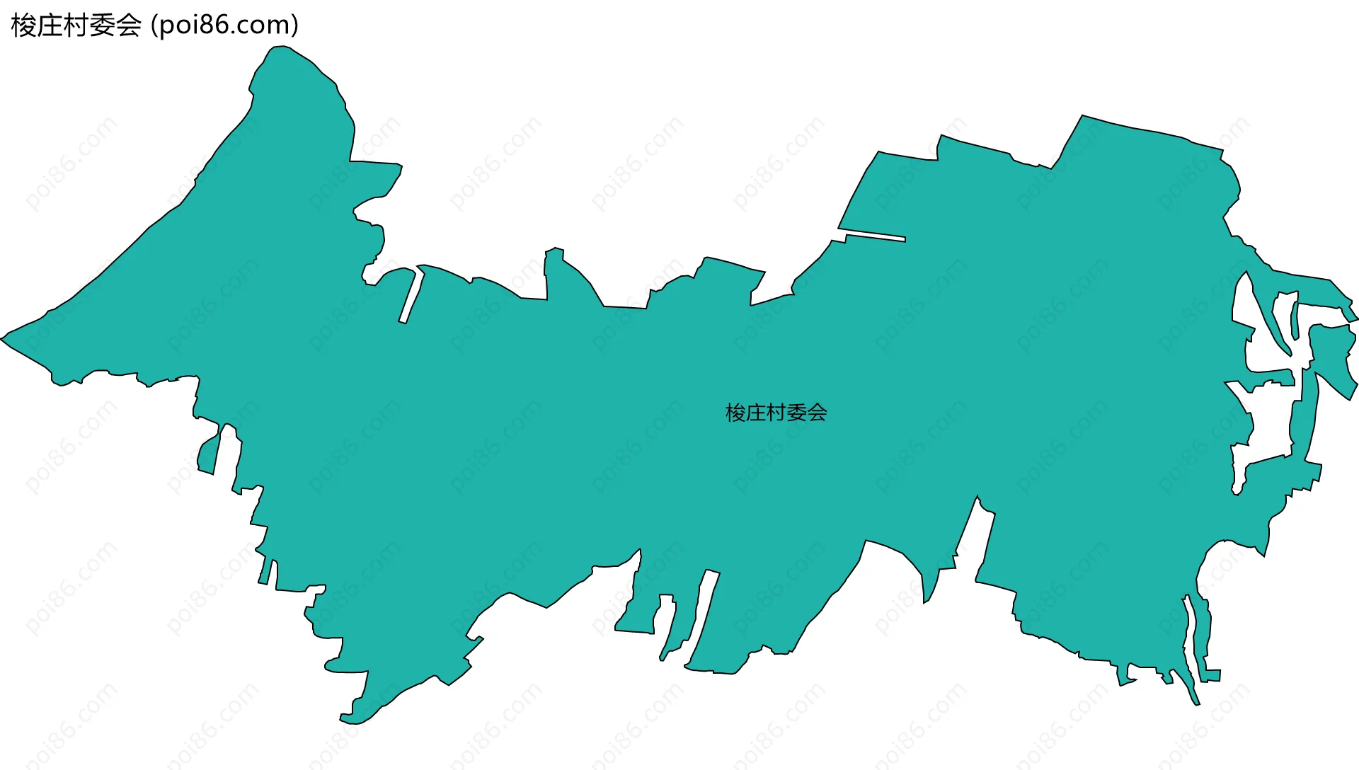 梭庄村委会边界地图