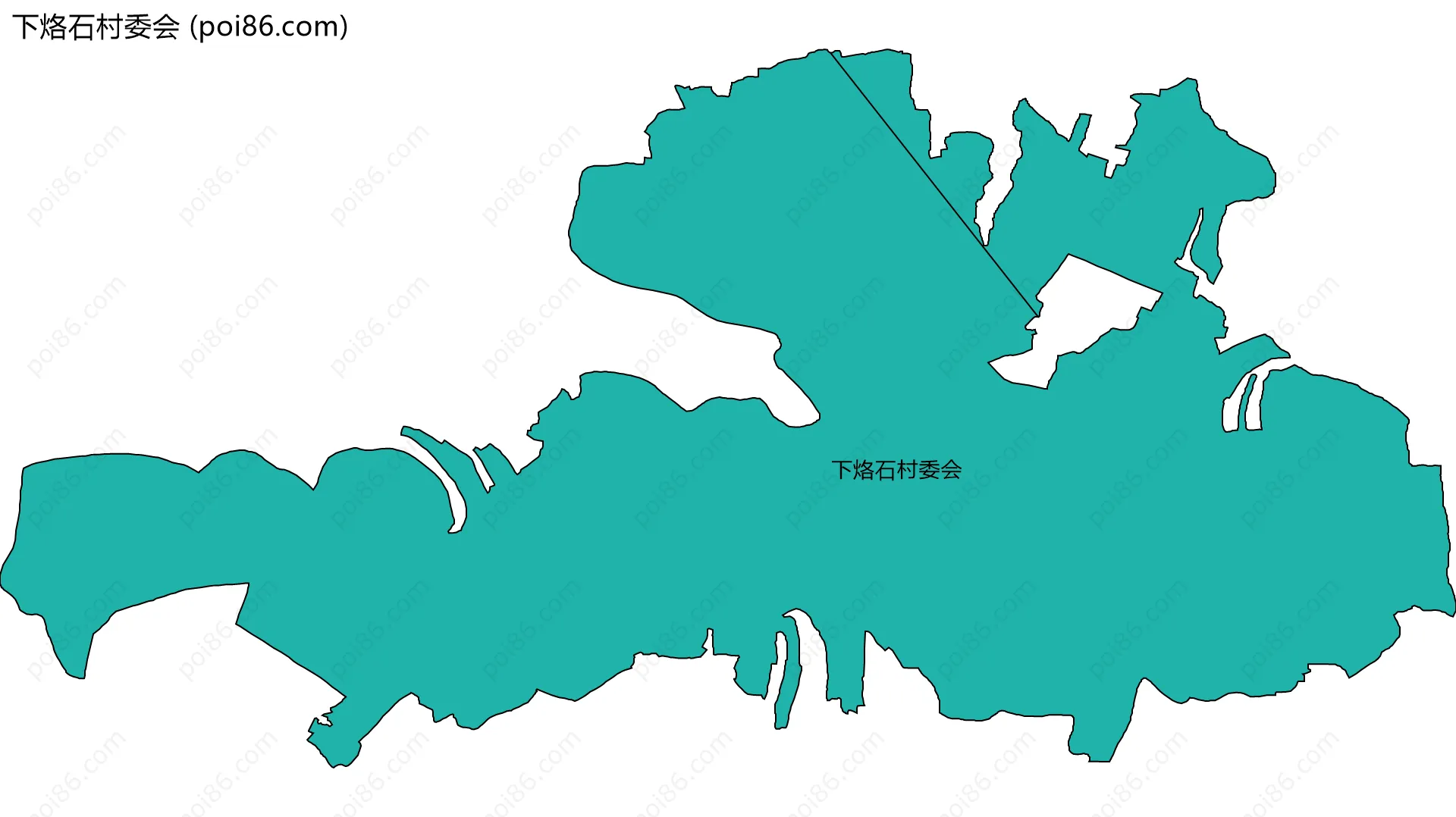 下烙石村委会边界地图