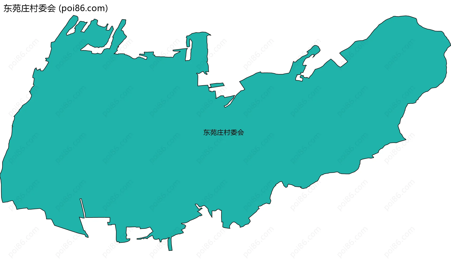 东苑庄村委会边界地图