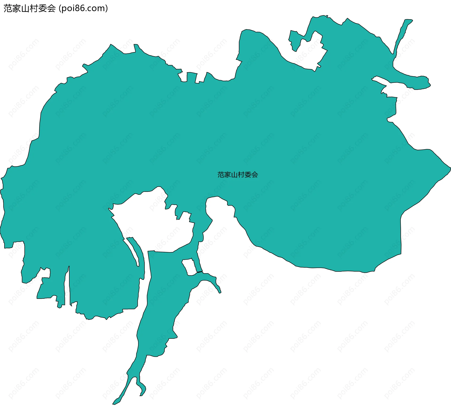 范家山村委会边界地图