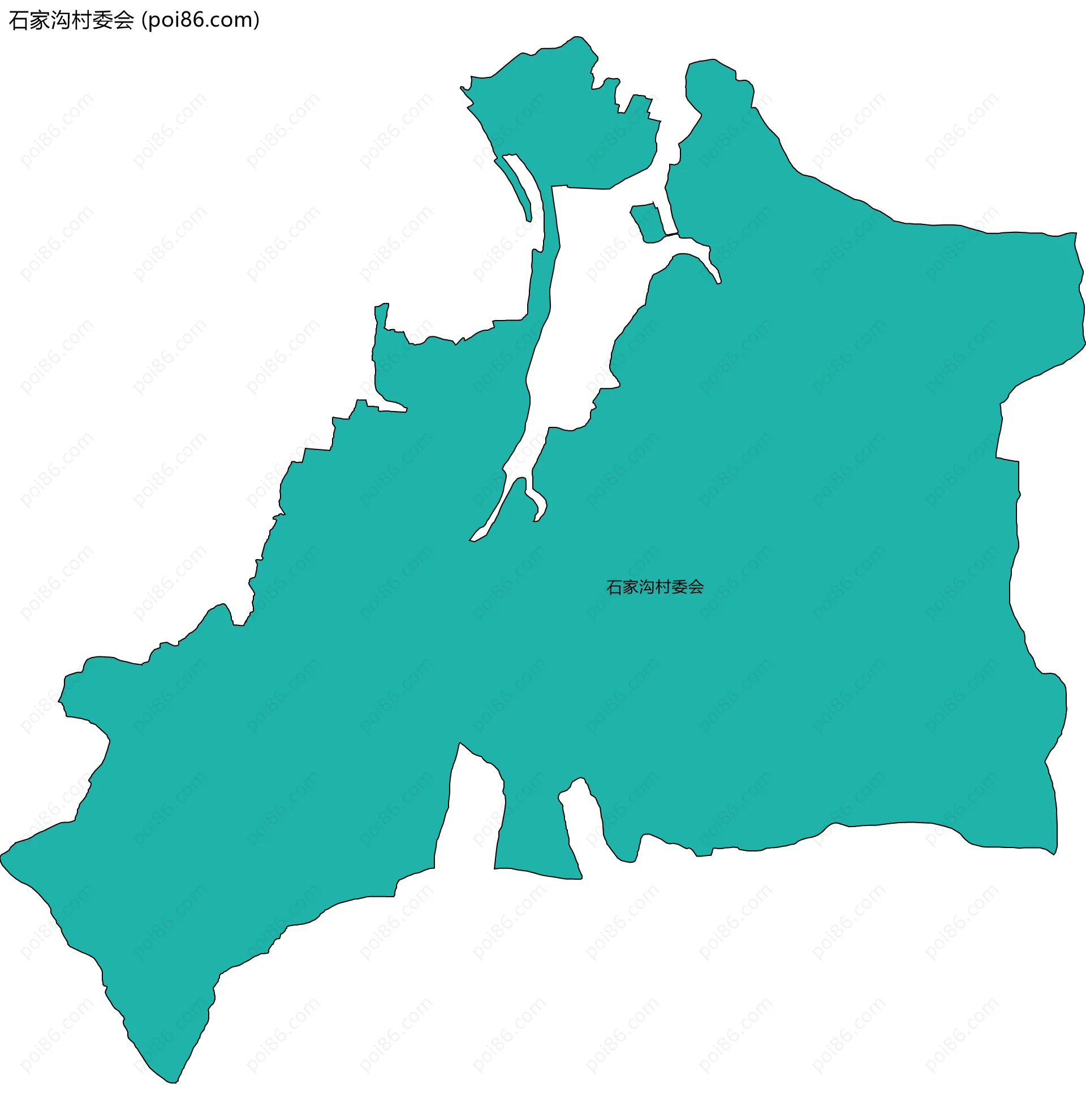石家沟村委会边界地图