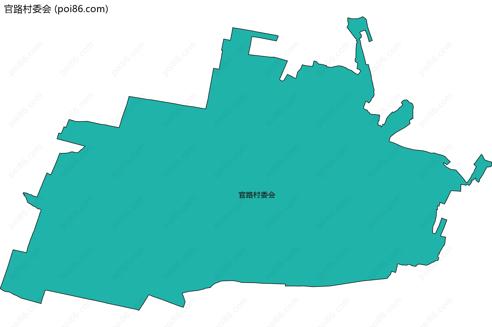官路村委会边界地图