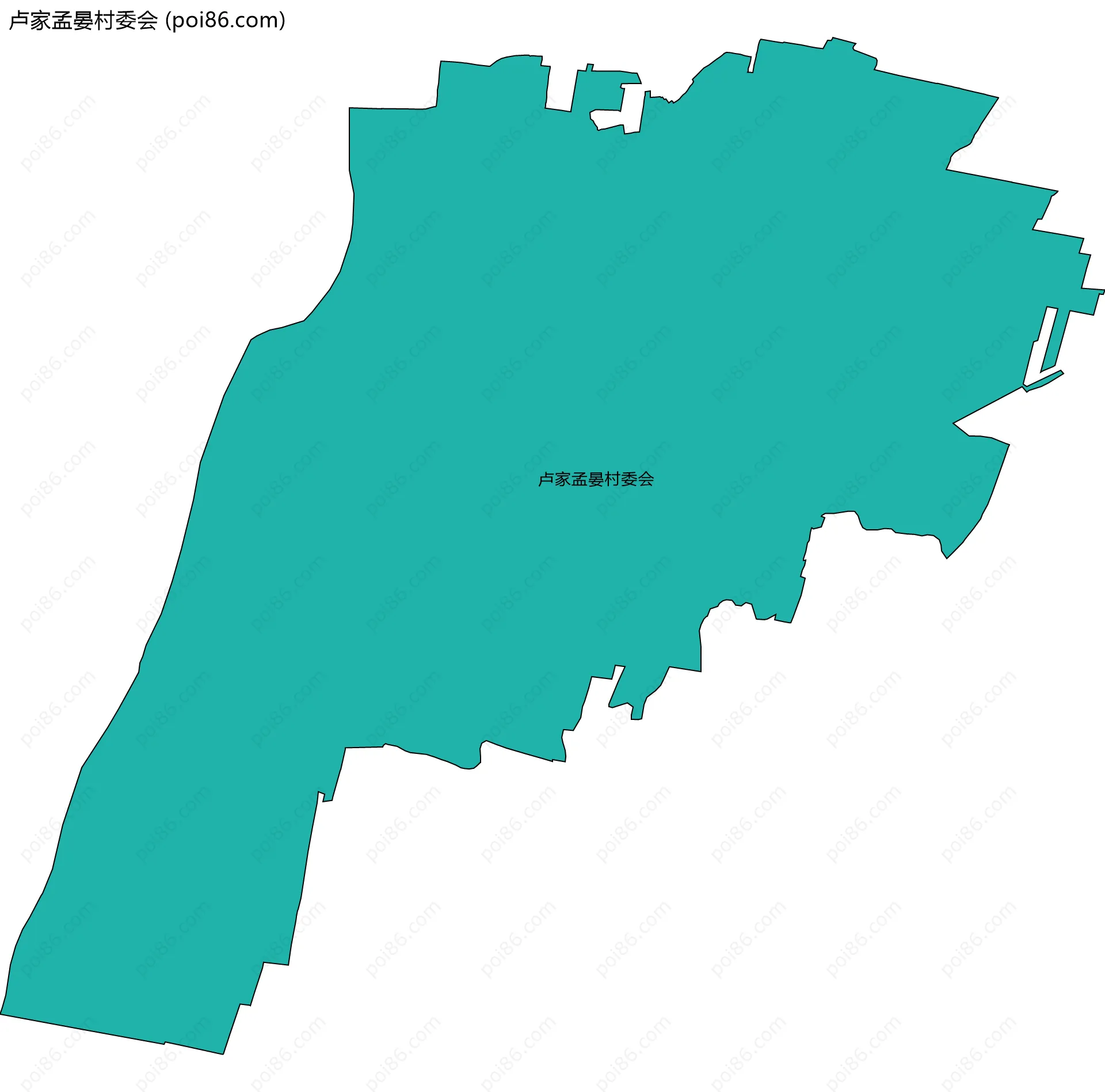 卢家孟晏村委会边界地图
