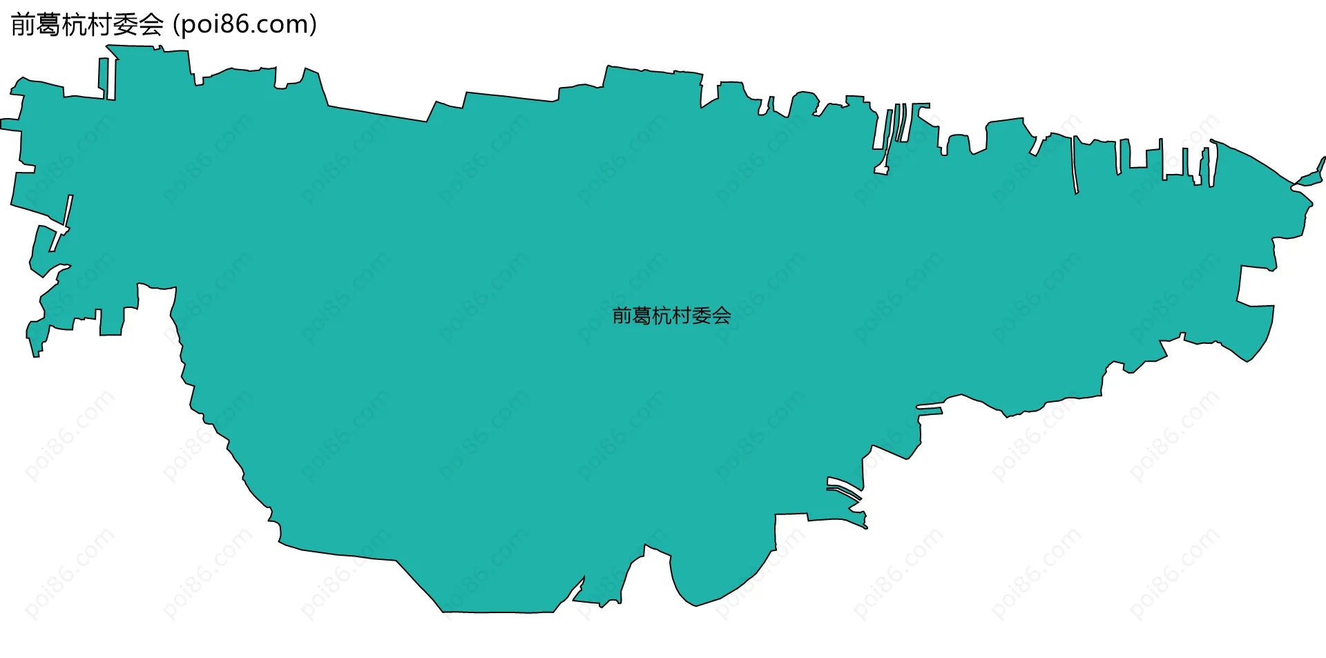 前葛杭村委会边界地图