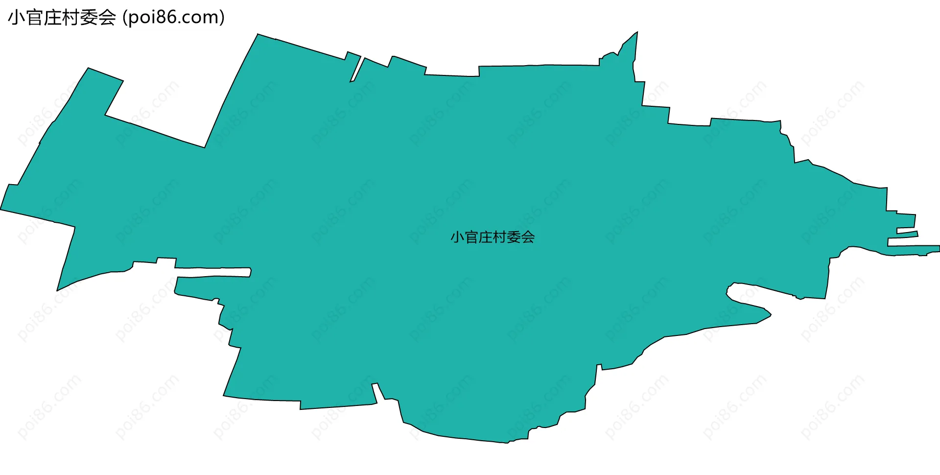 小官庄村委会边界地图