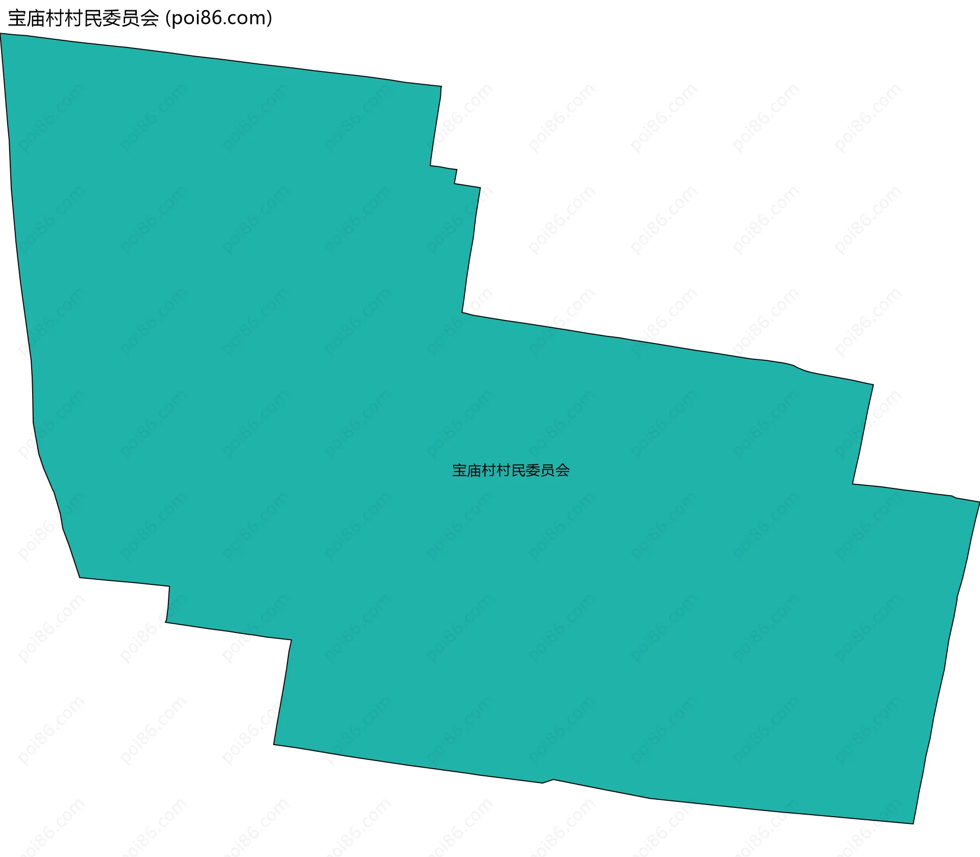 宝庙村村民委员会边界地图