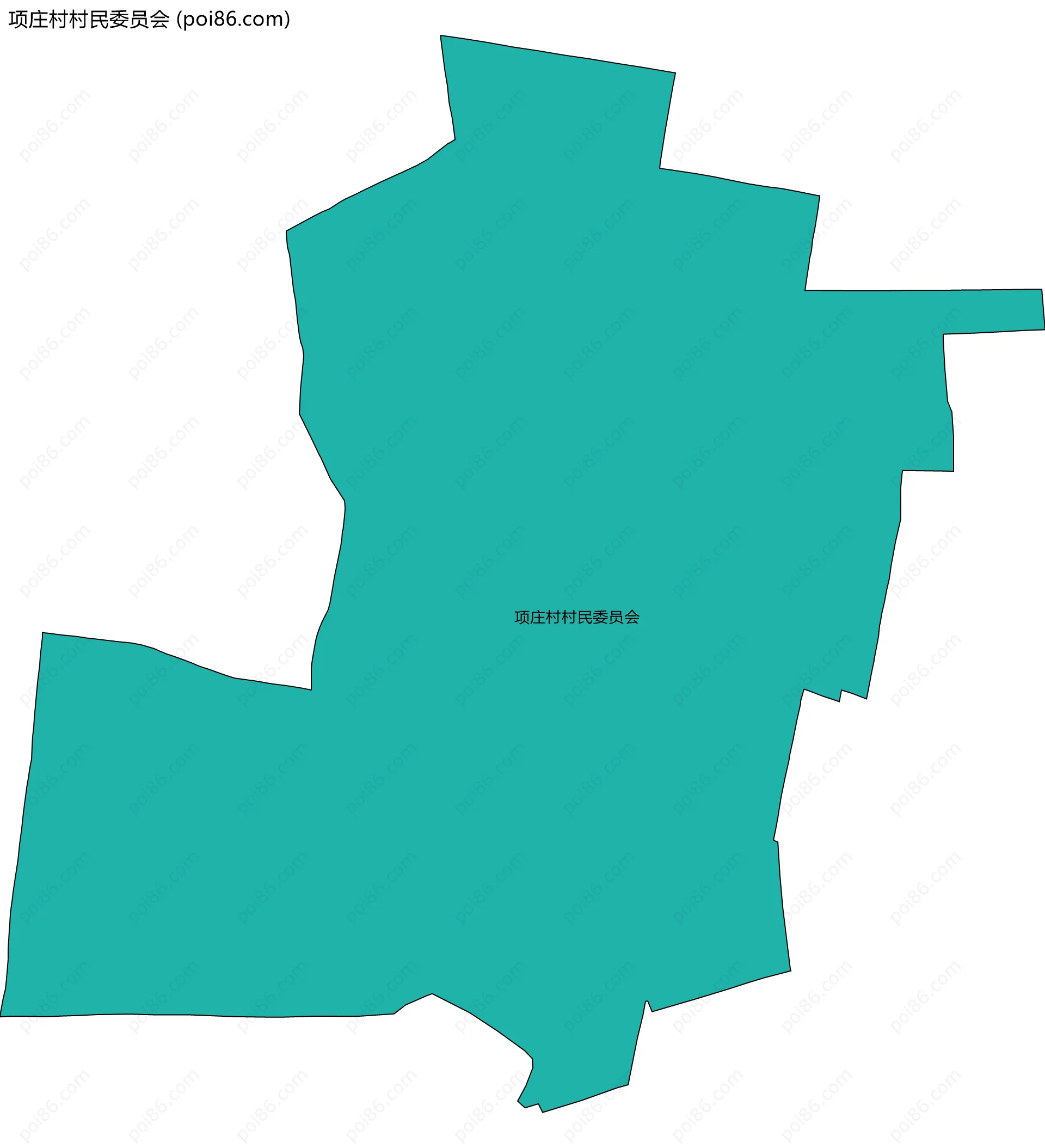 项庄村村民委员会边界地图