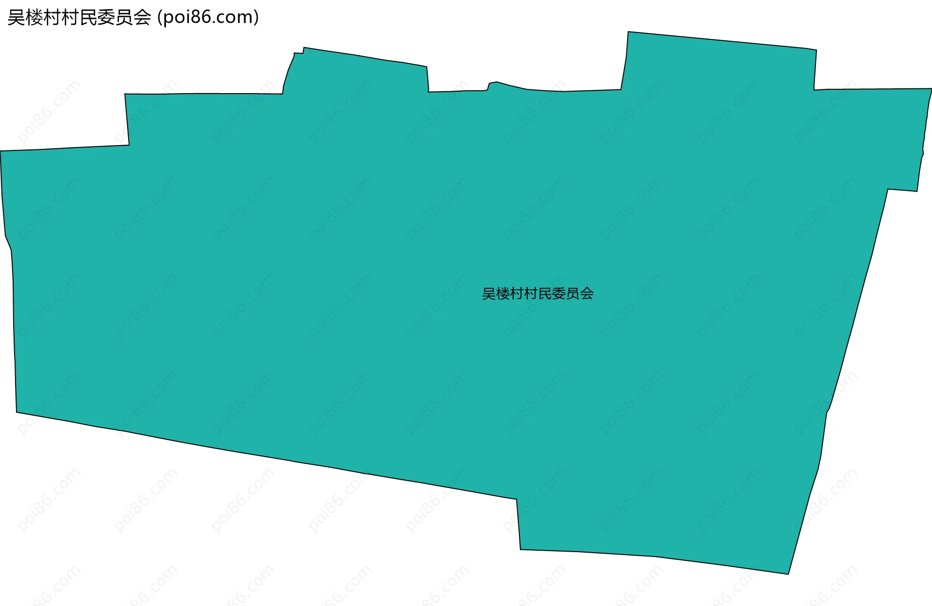 吴楼村村民委员会边界地图