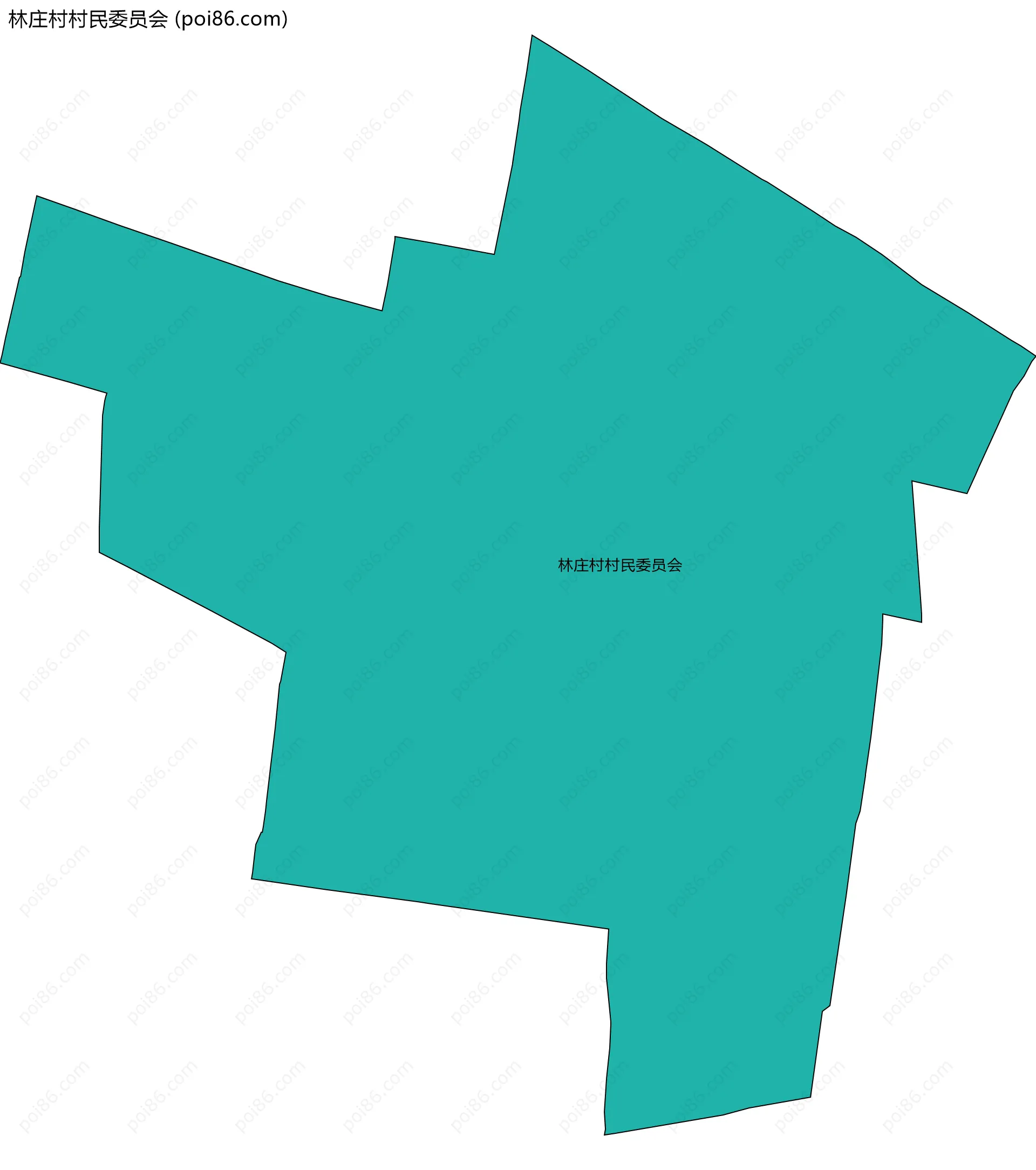 林庄村村民委员会边界地图