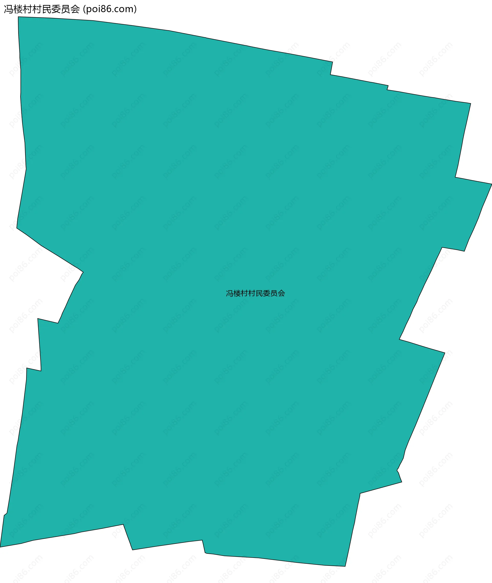 冯楼村村民委员会边界地图