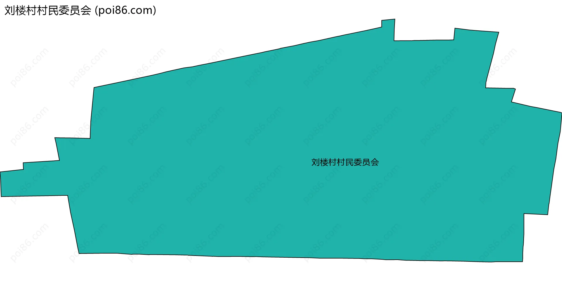 刘楼村村民委员会边界地图