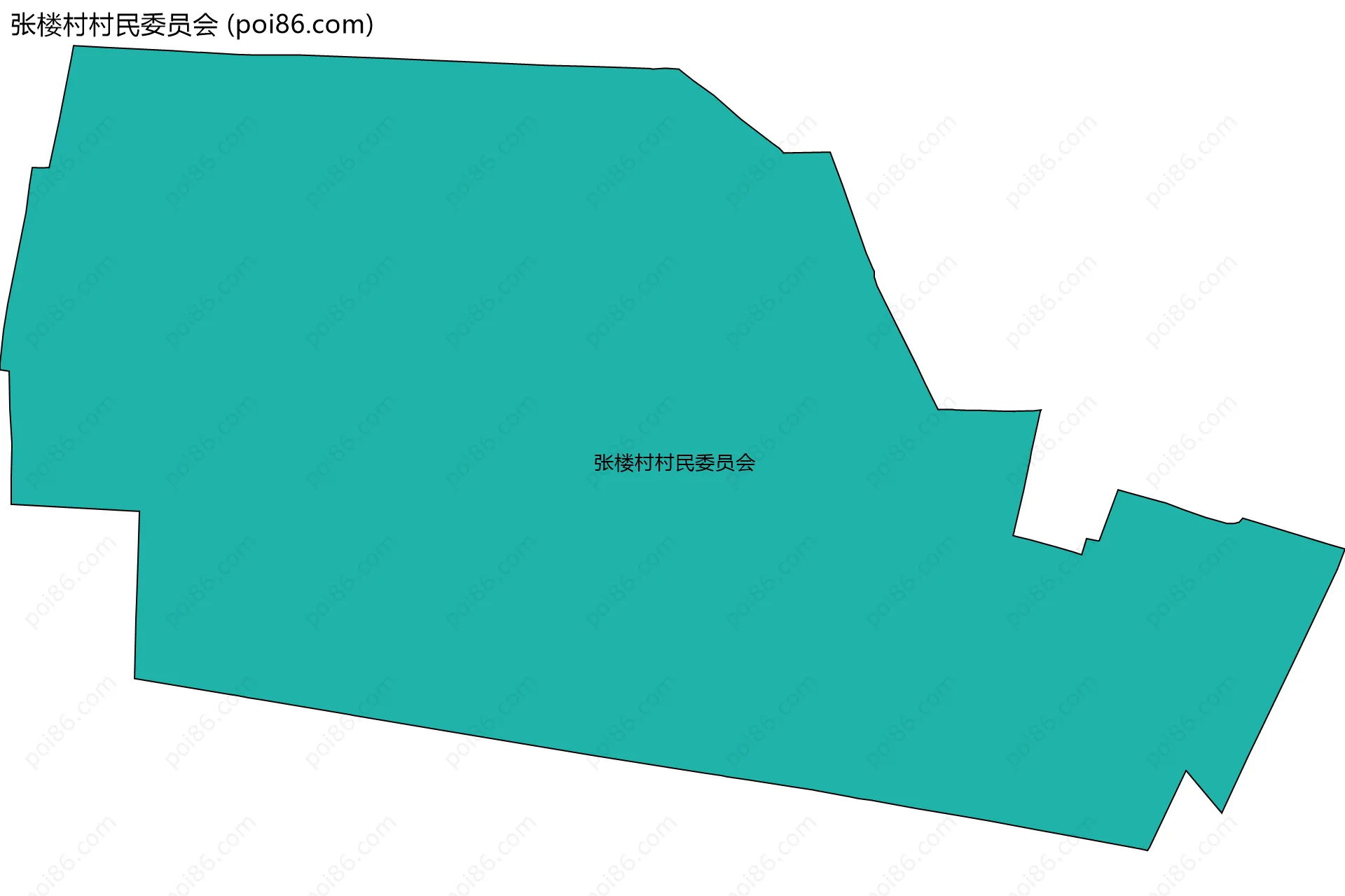 张楼村村民委员会边界地图