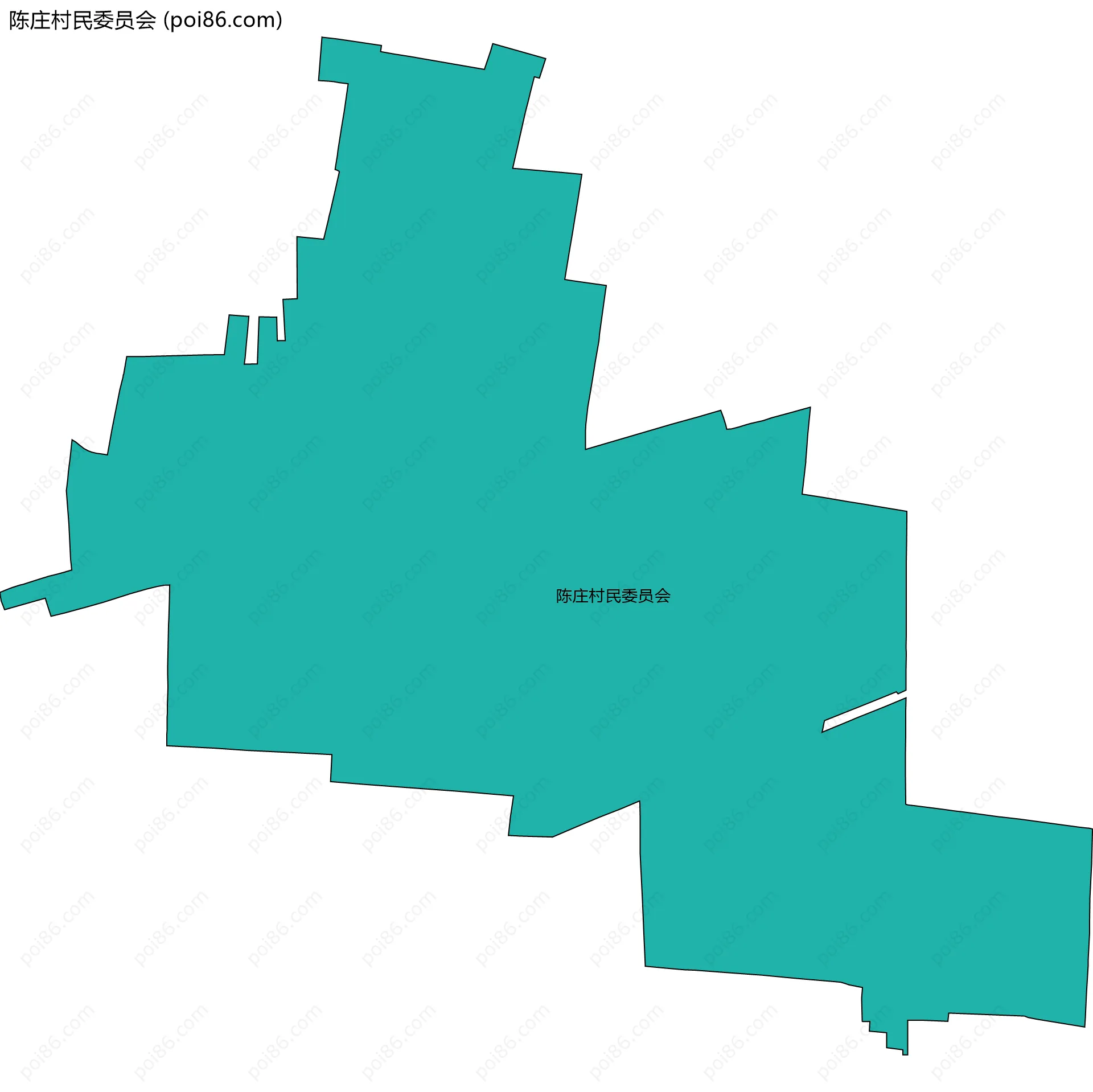 陈庄村民委员会边界地图