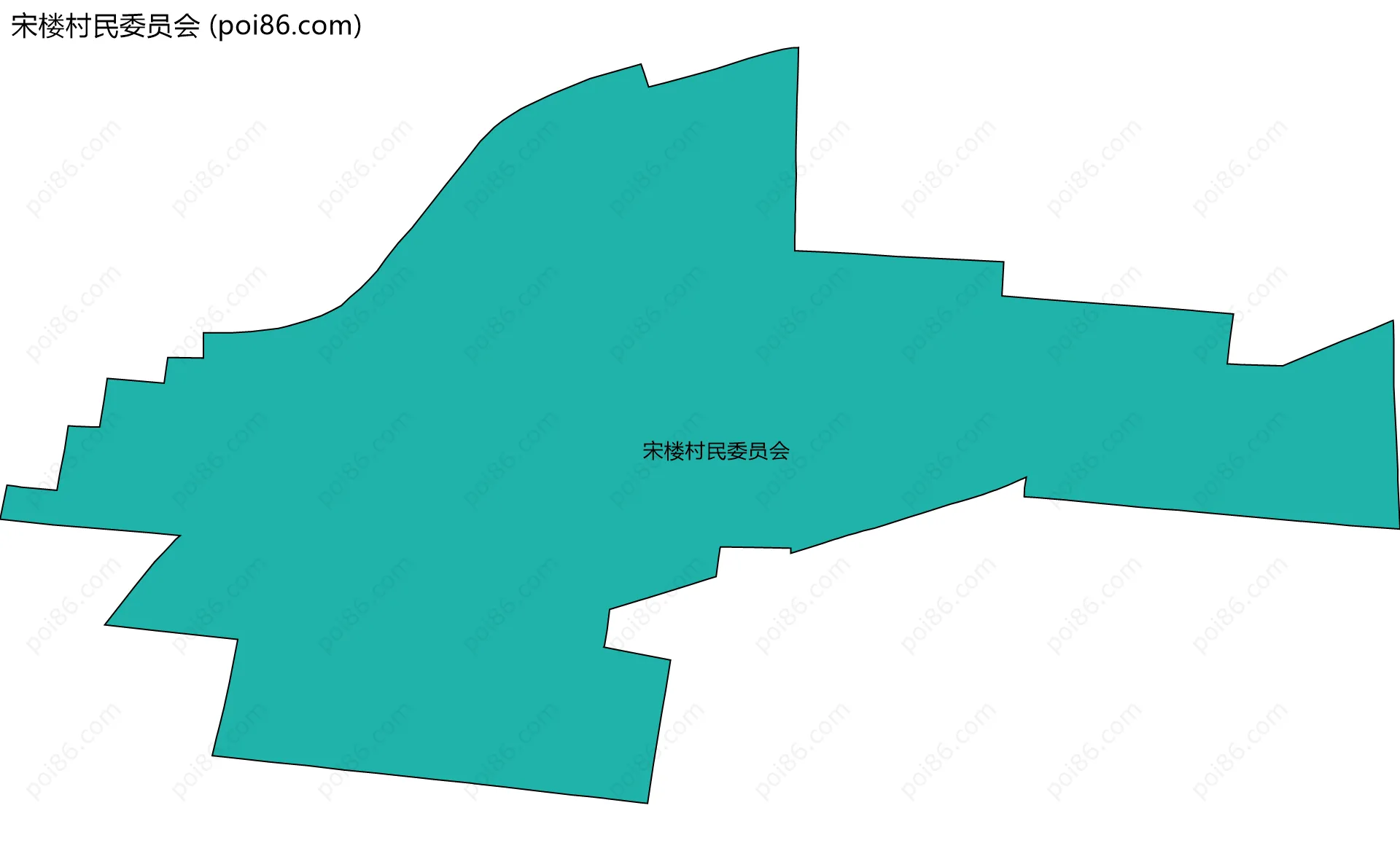 宋楼村民委员会边界地图