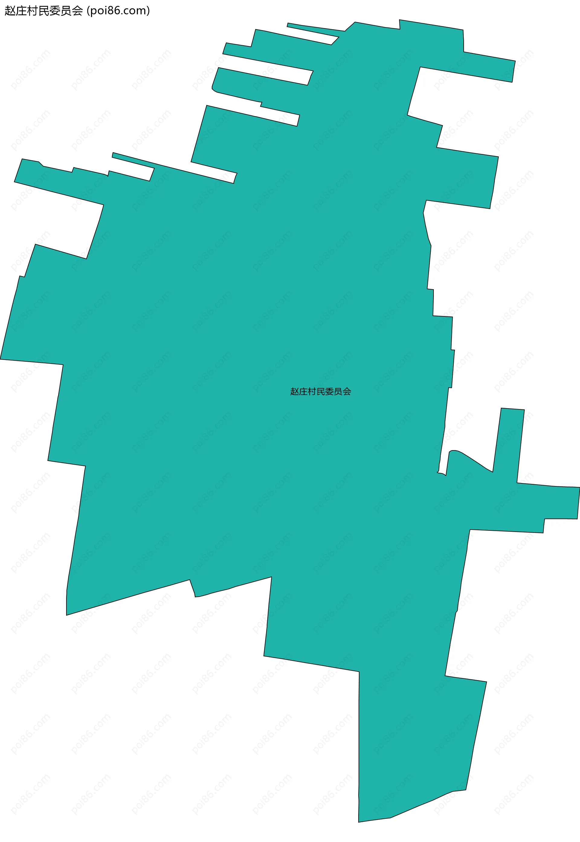 赵庄村民委员会边界地图