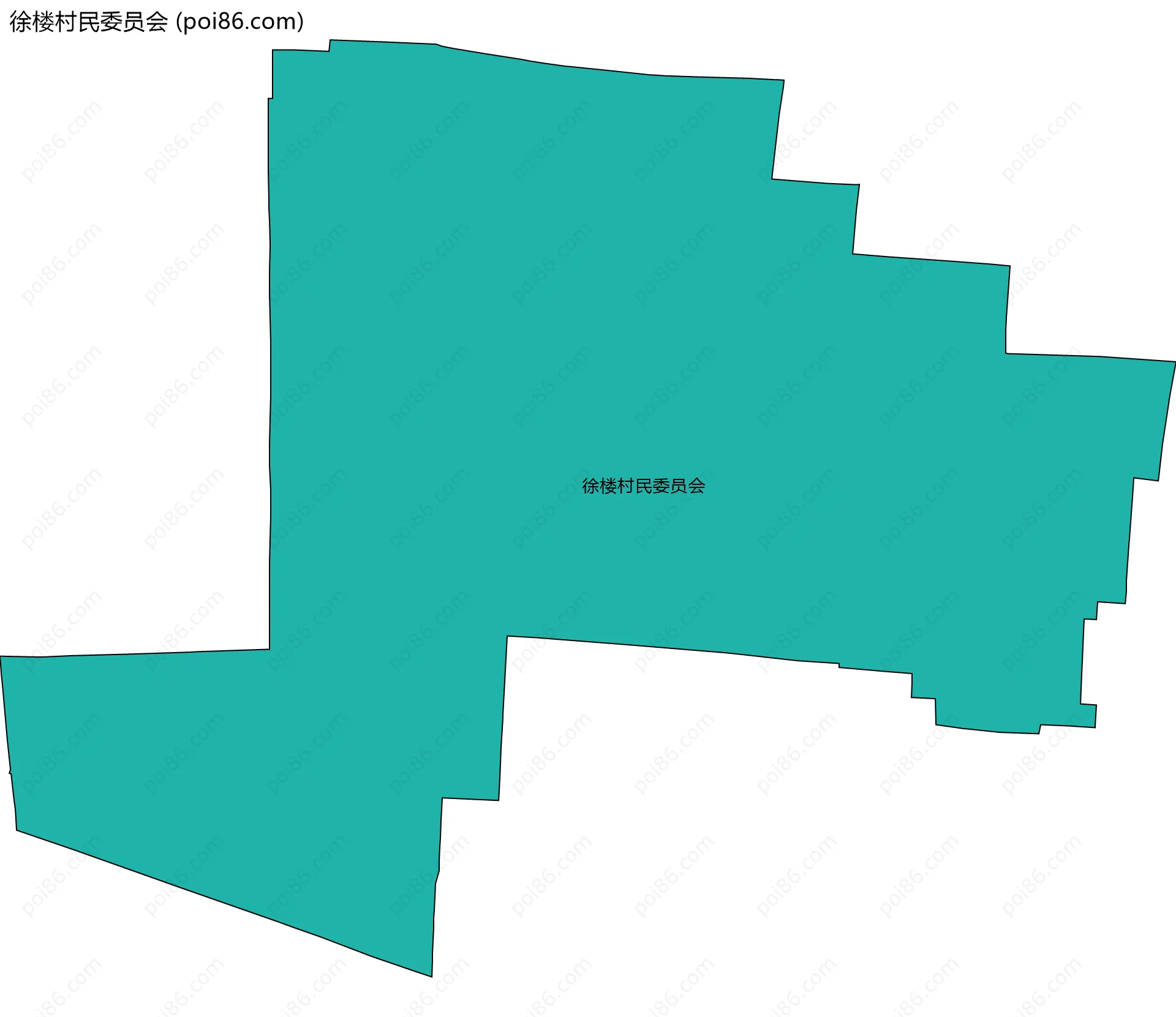 徐楼村民委员会边界地图