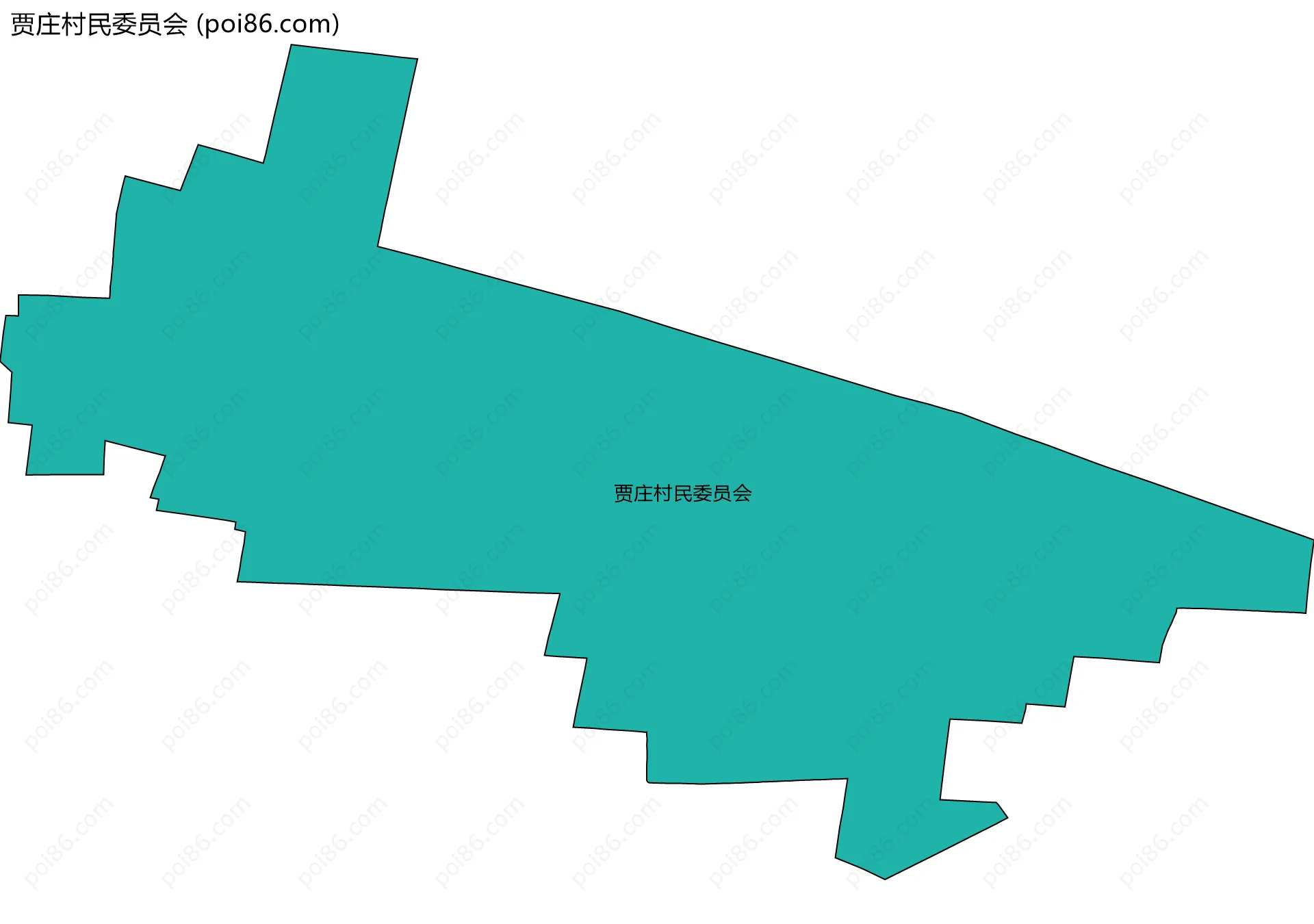 贾庄村民委员会边界地图