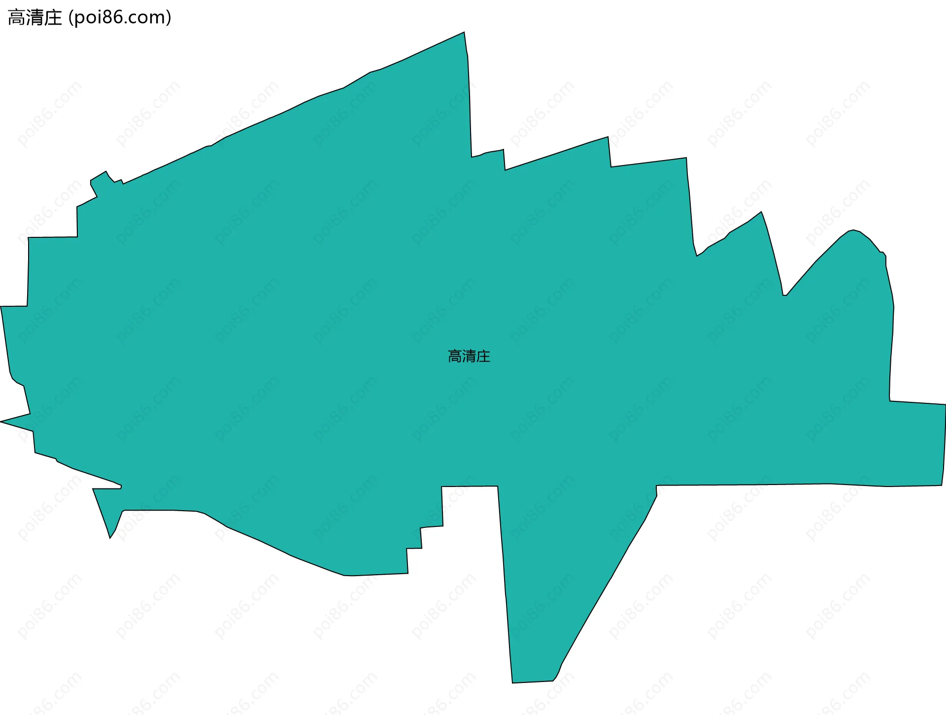 高清庄边界地图