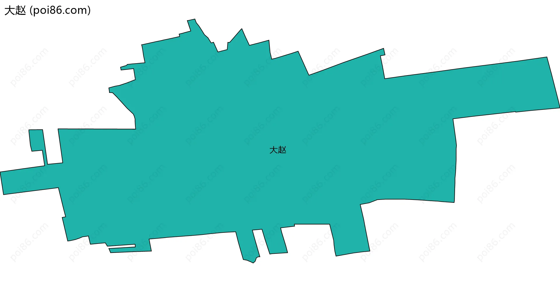 大赵边界地图