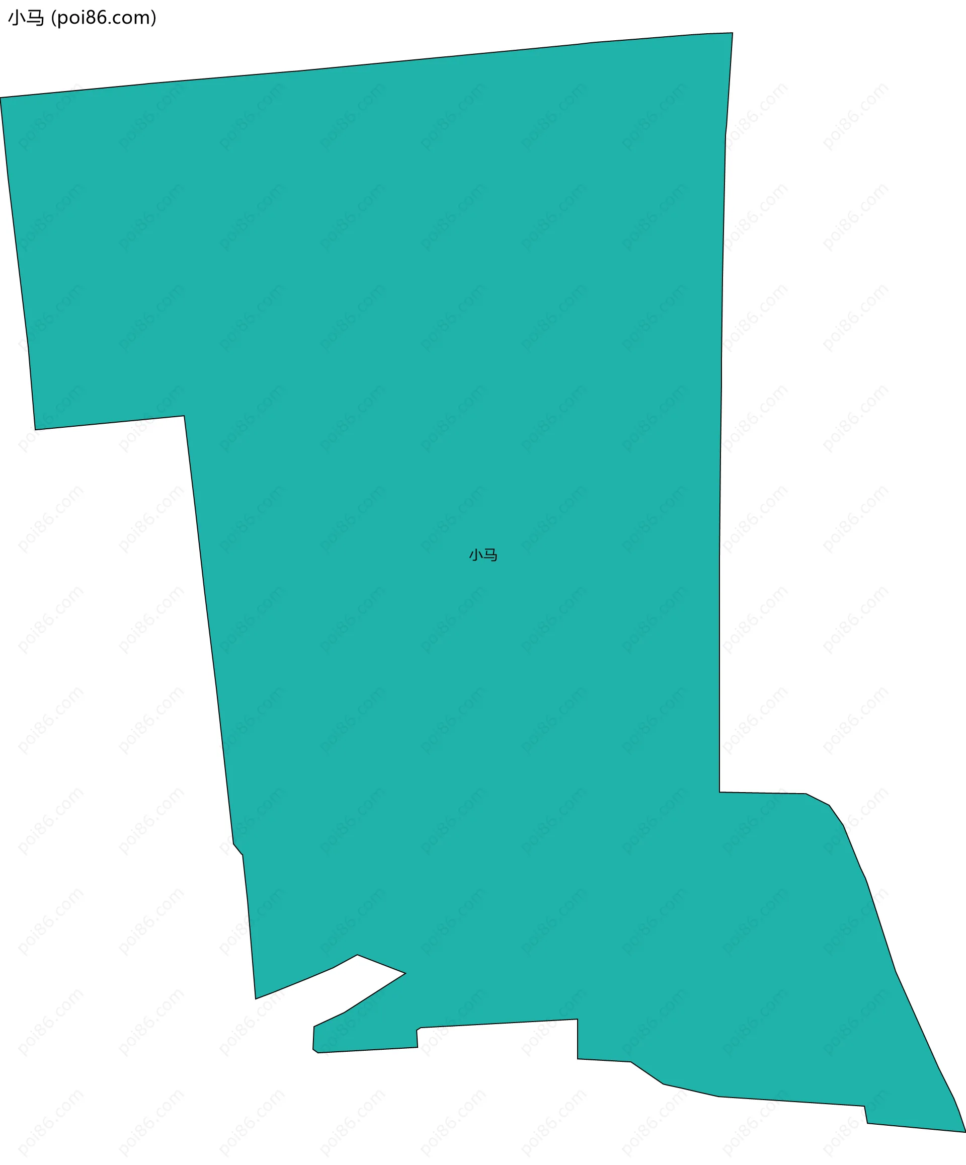 小马边界地图