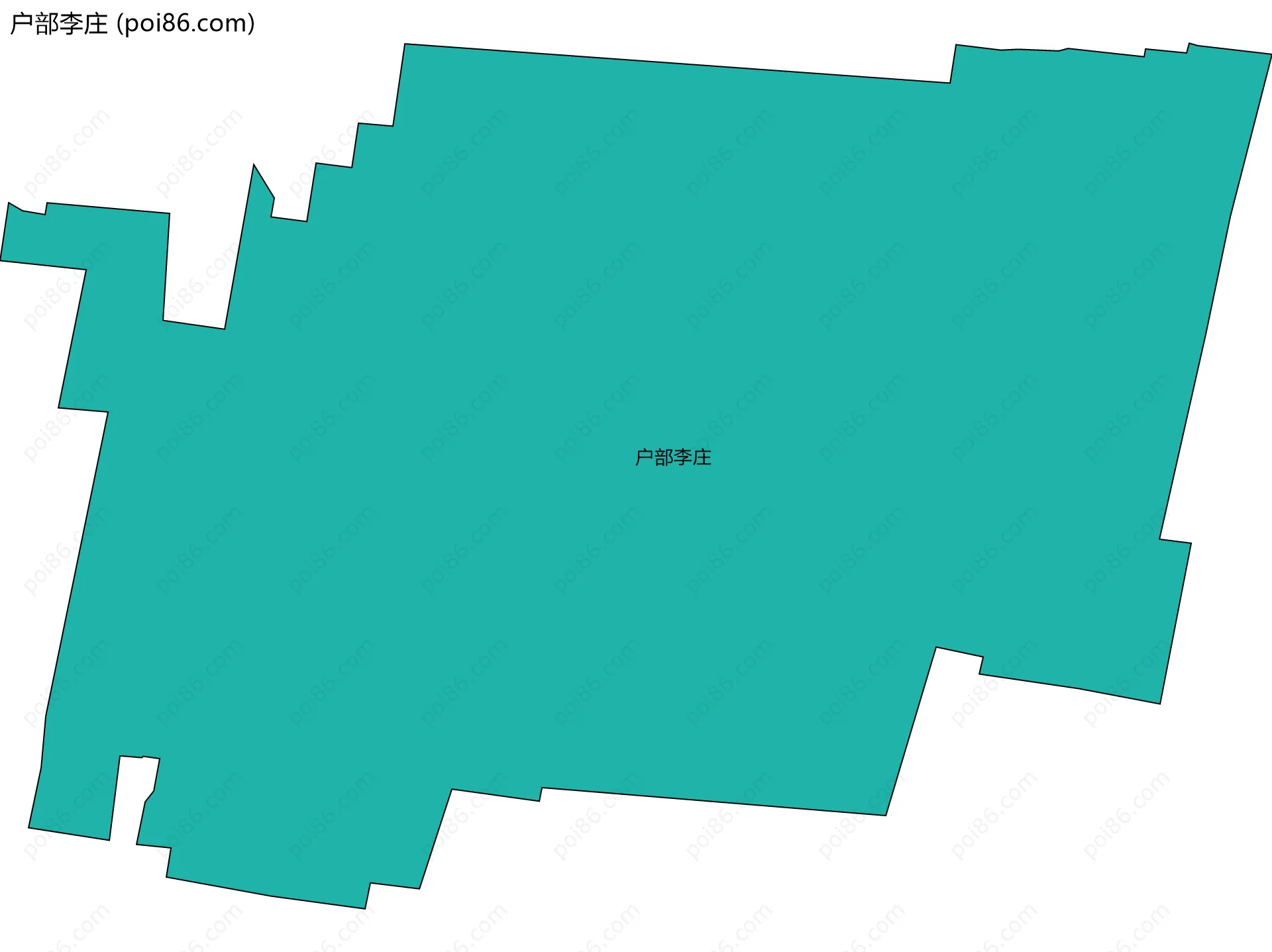 户部李庄边界地图