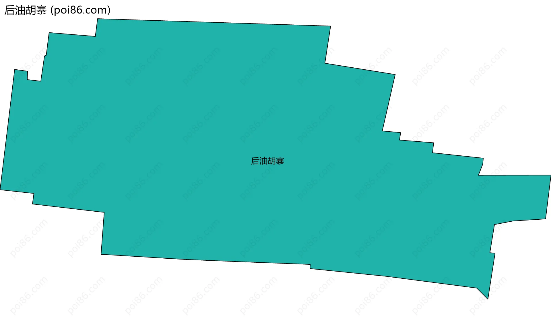 后油胡寨边界地图