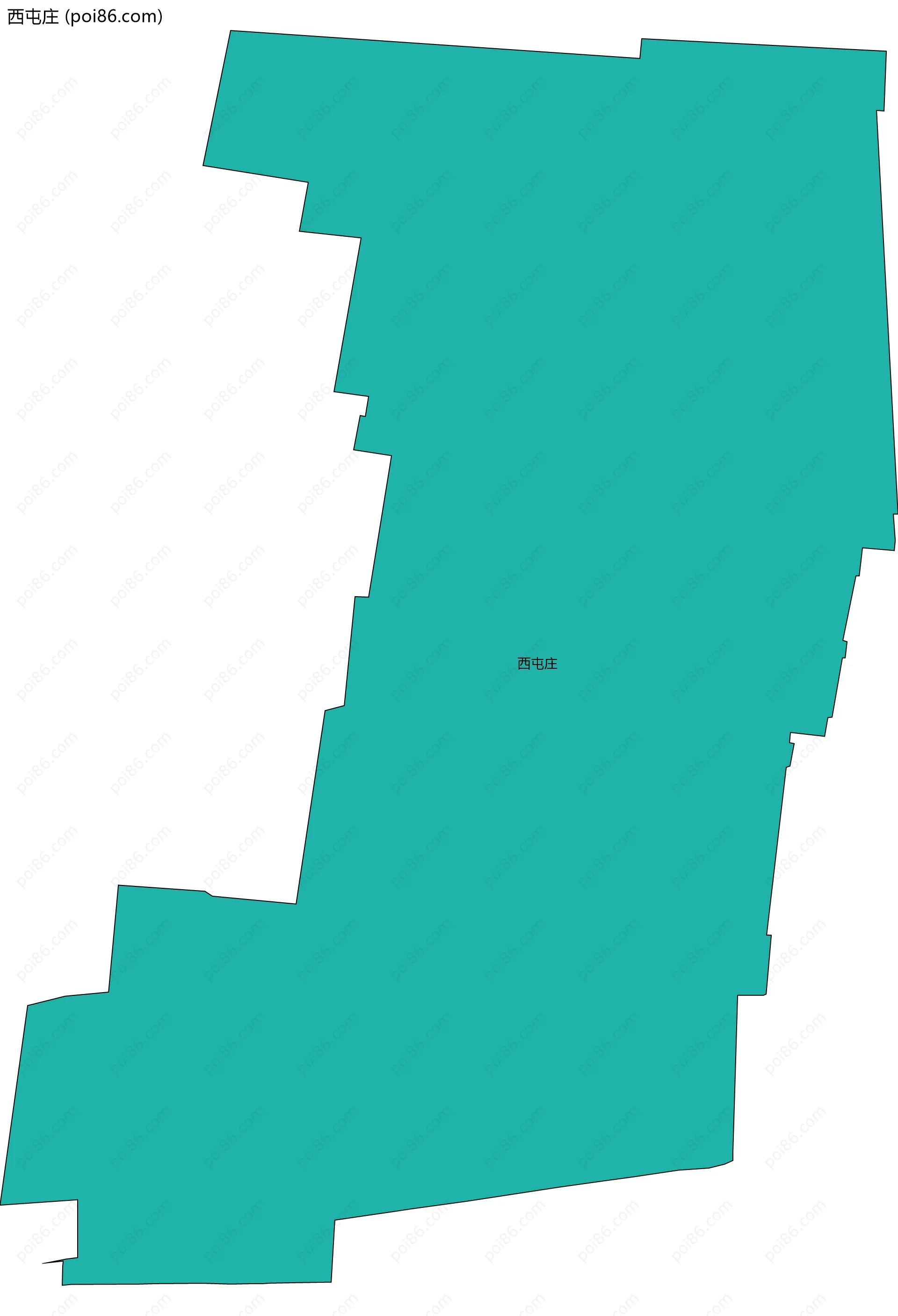 西屯庄边界地图