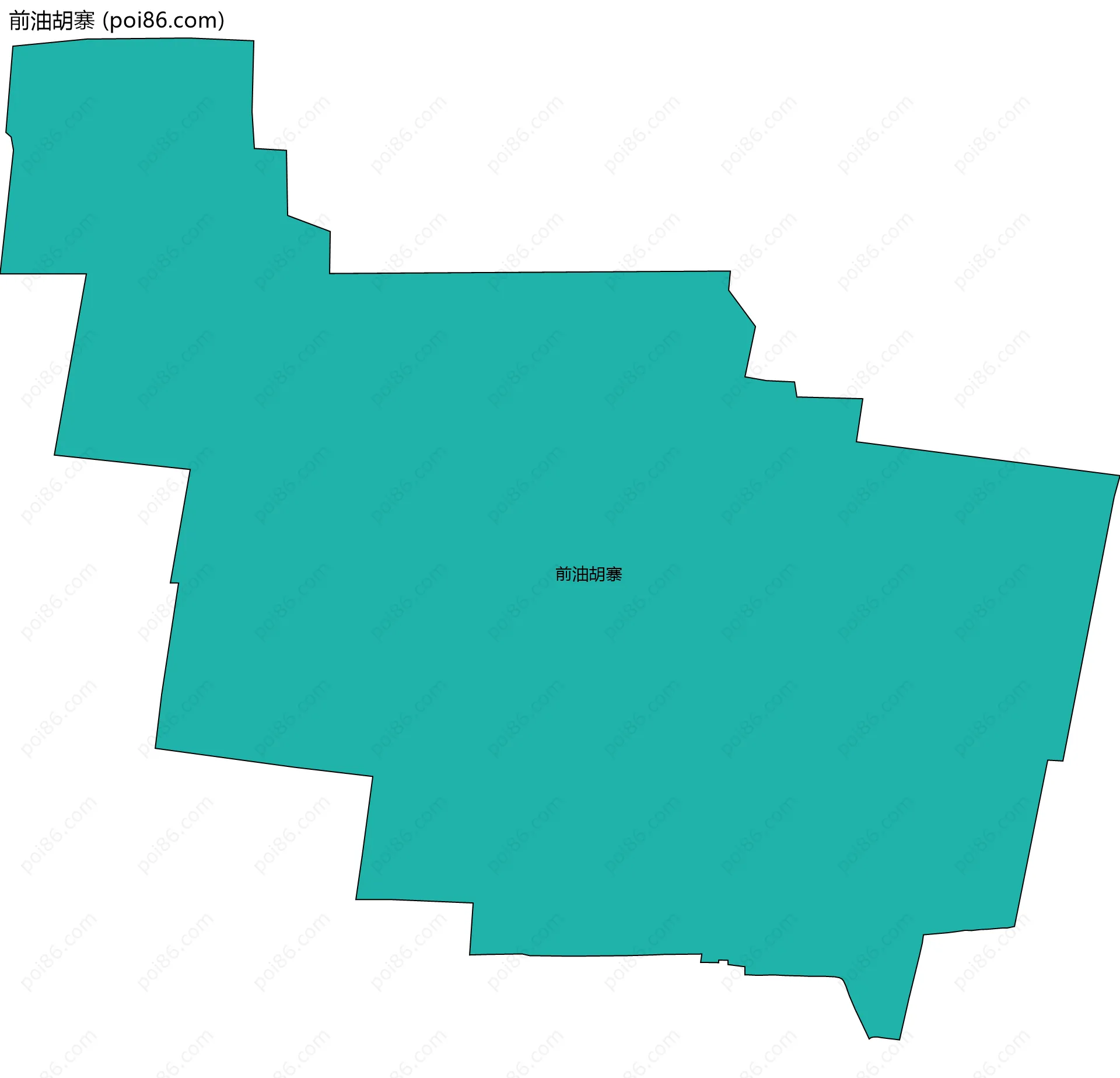 前油胡寨边界地图