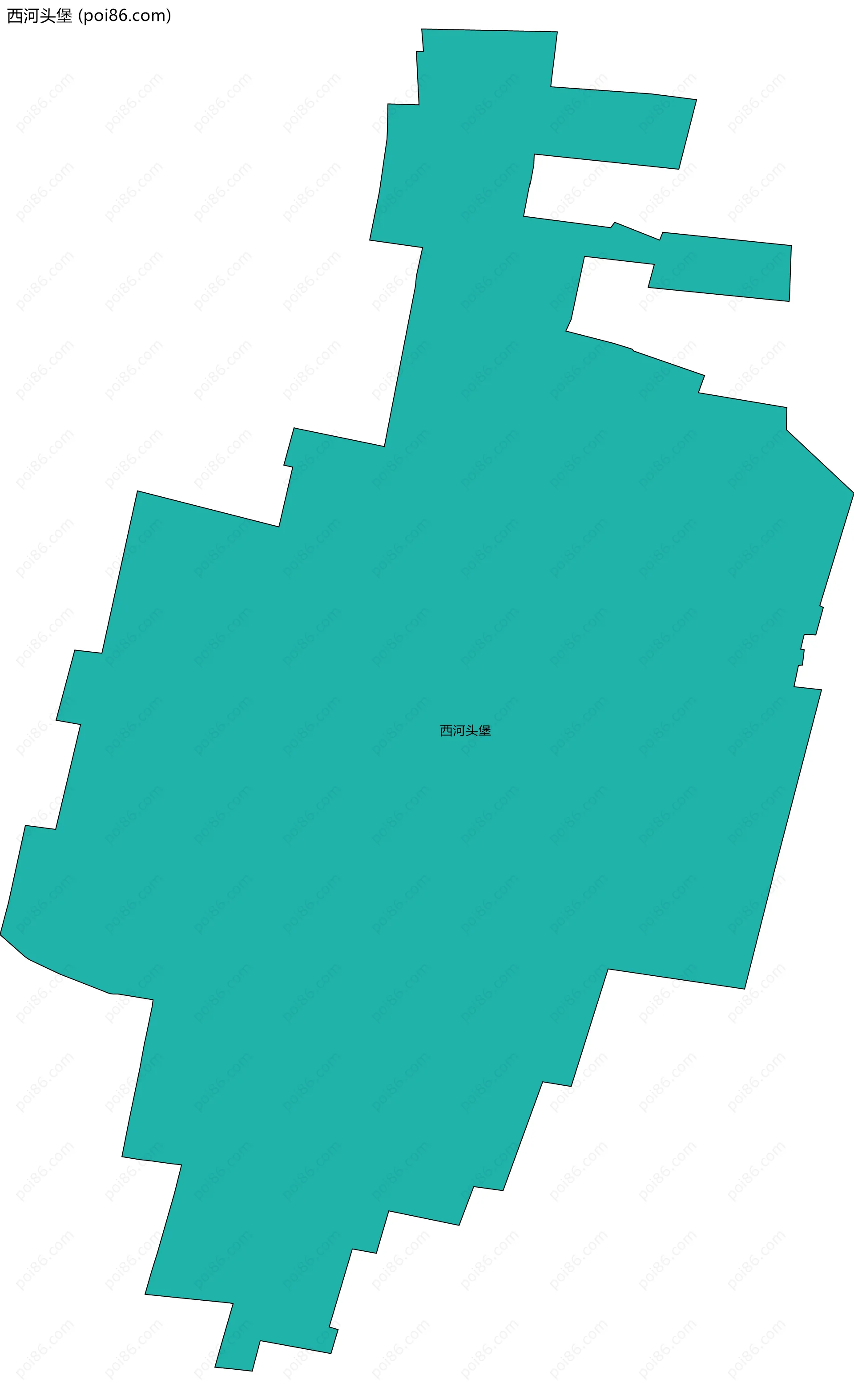 西河头堡边界地图