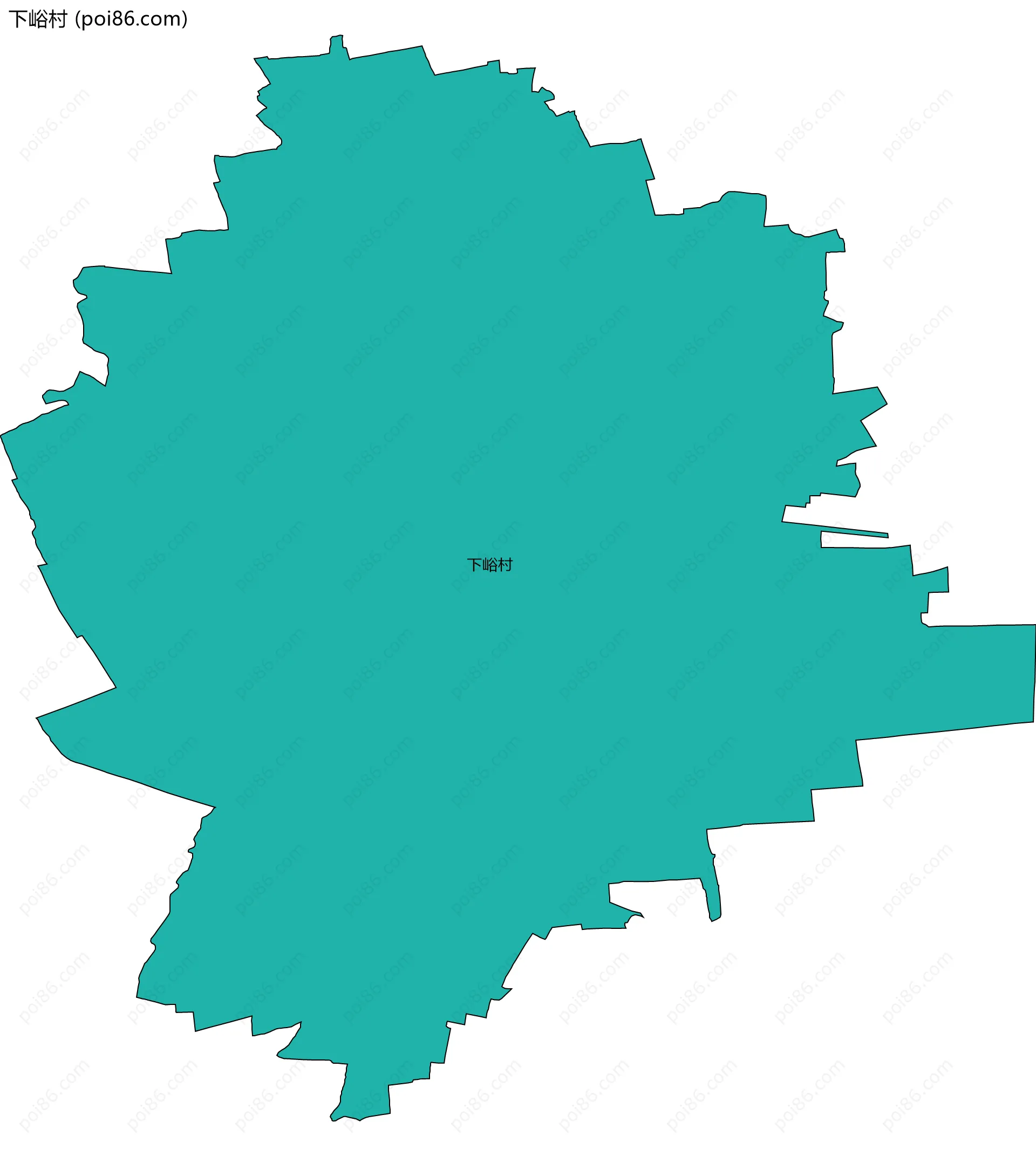 下峪村边界地图