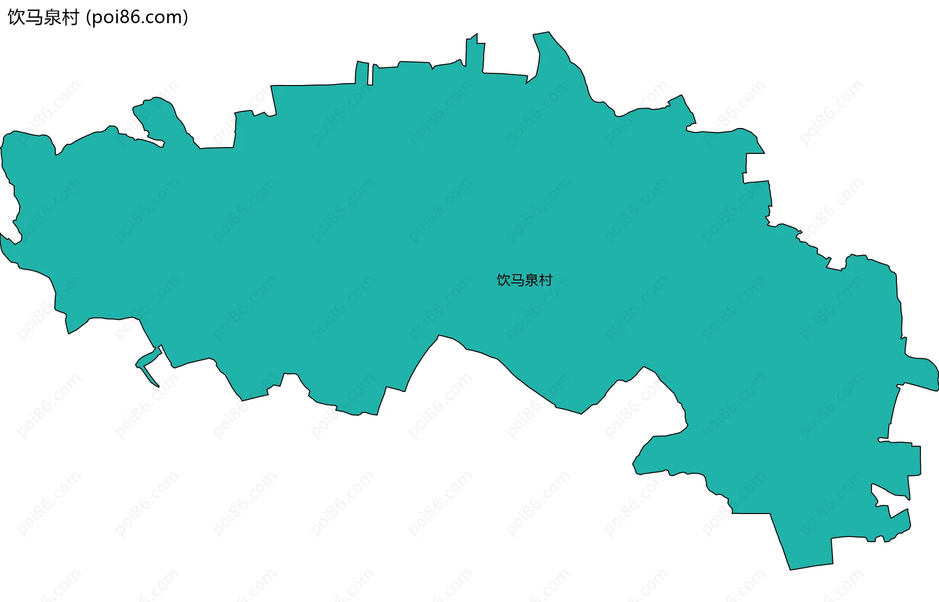 饮马泉村边界地图